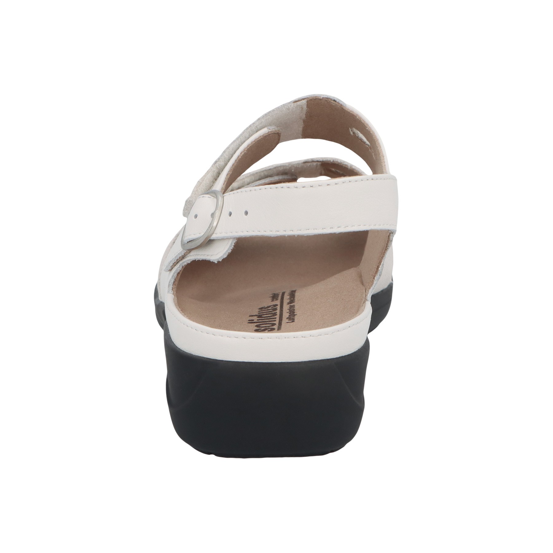 weiße sandale hinteransicht