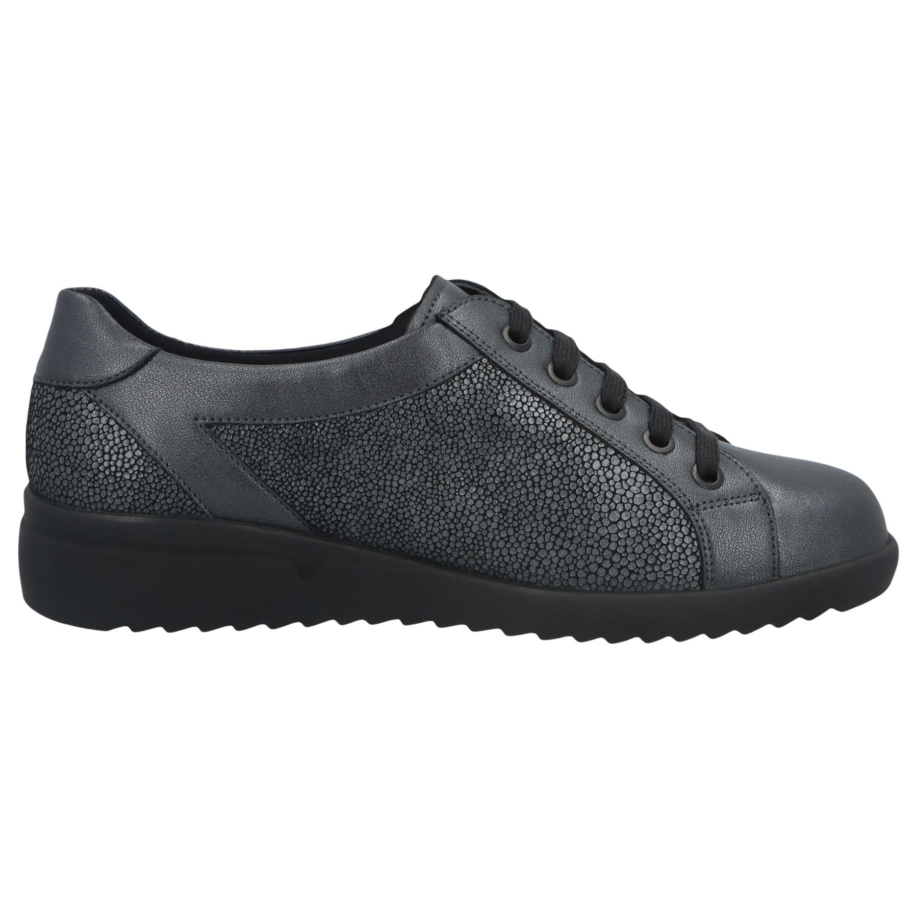 graue halbschuh seitenansicht rechts