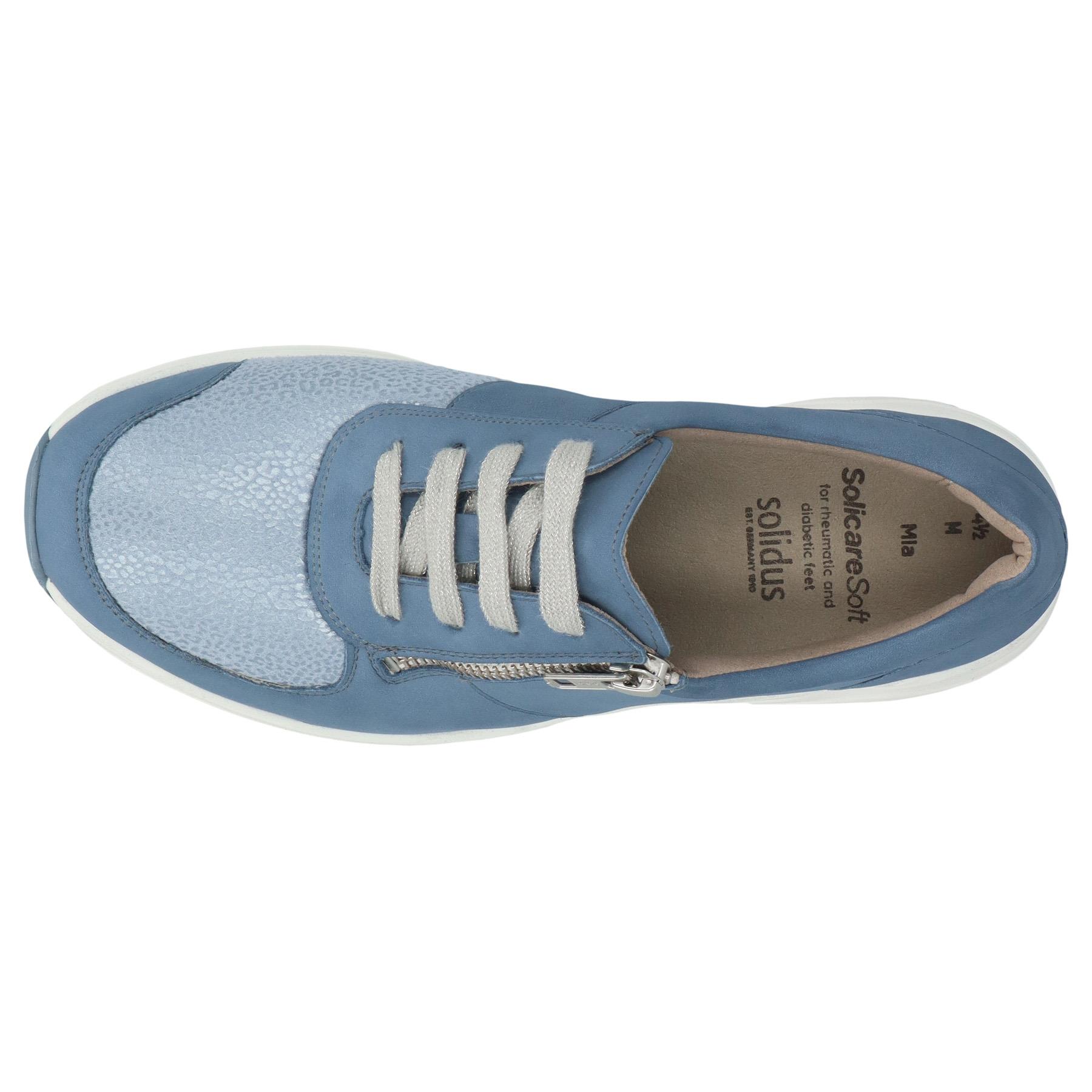 blaue halbschuh draufsicht