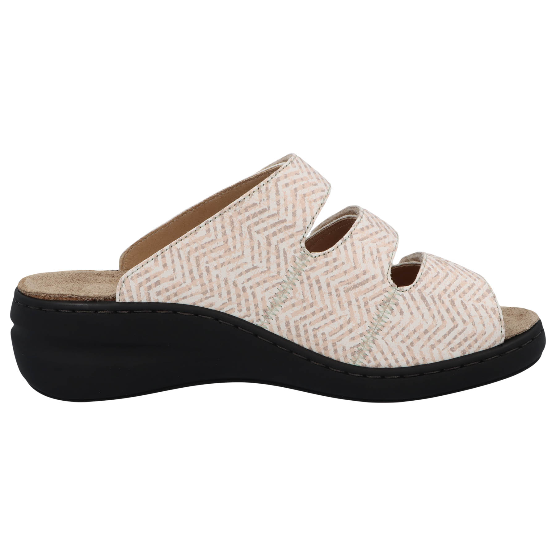 mehrfarbige pantolette seitenansicht rechts