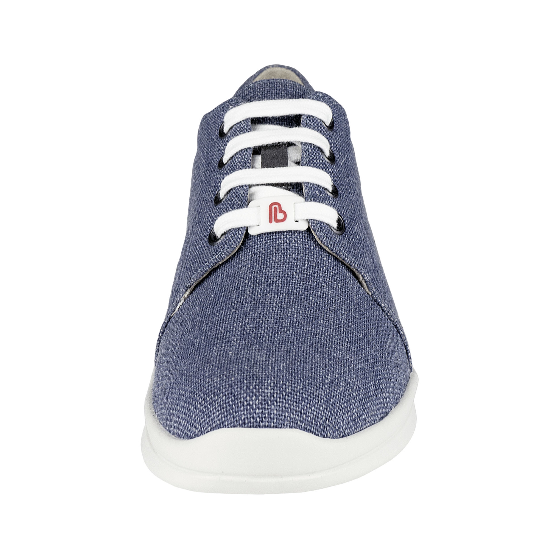 blaue halbschuh vorderansicht