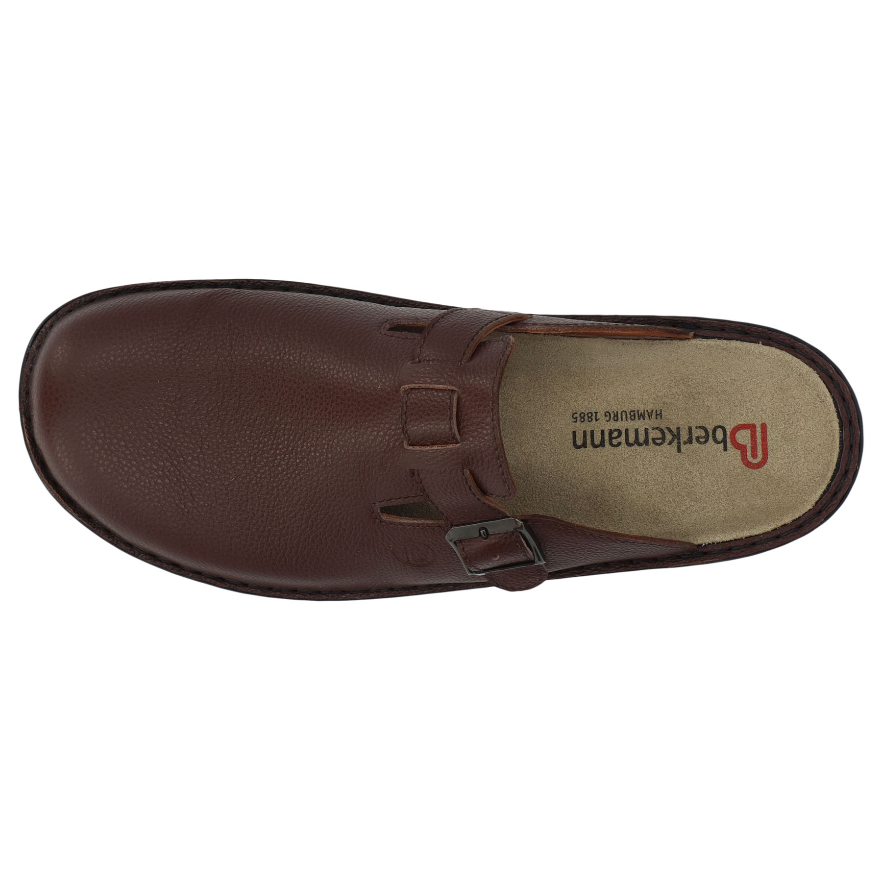 braune clogs draufsicht