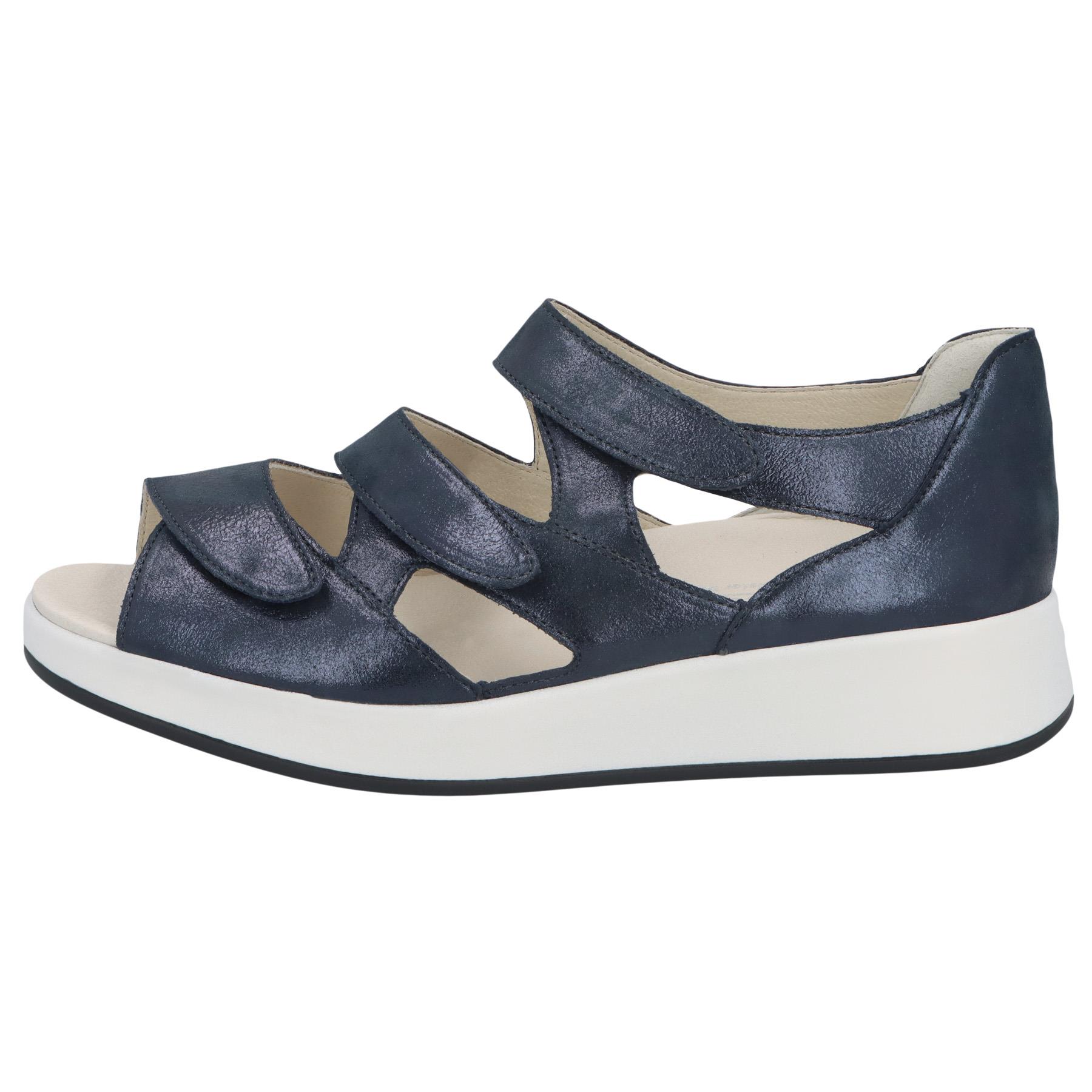 blaue sandale seitenansicht links