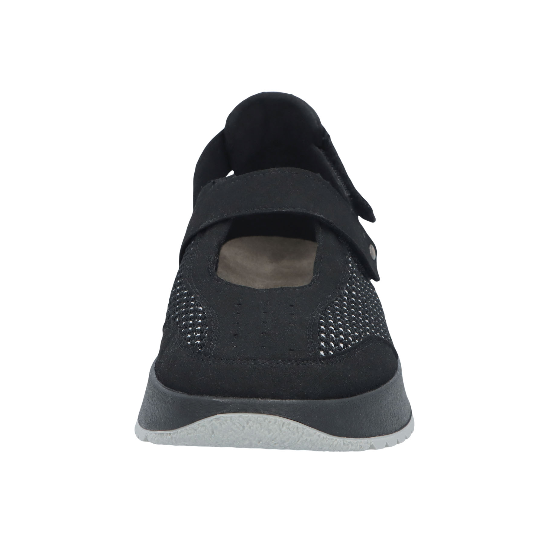 schwarze sneaker vorderansicht