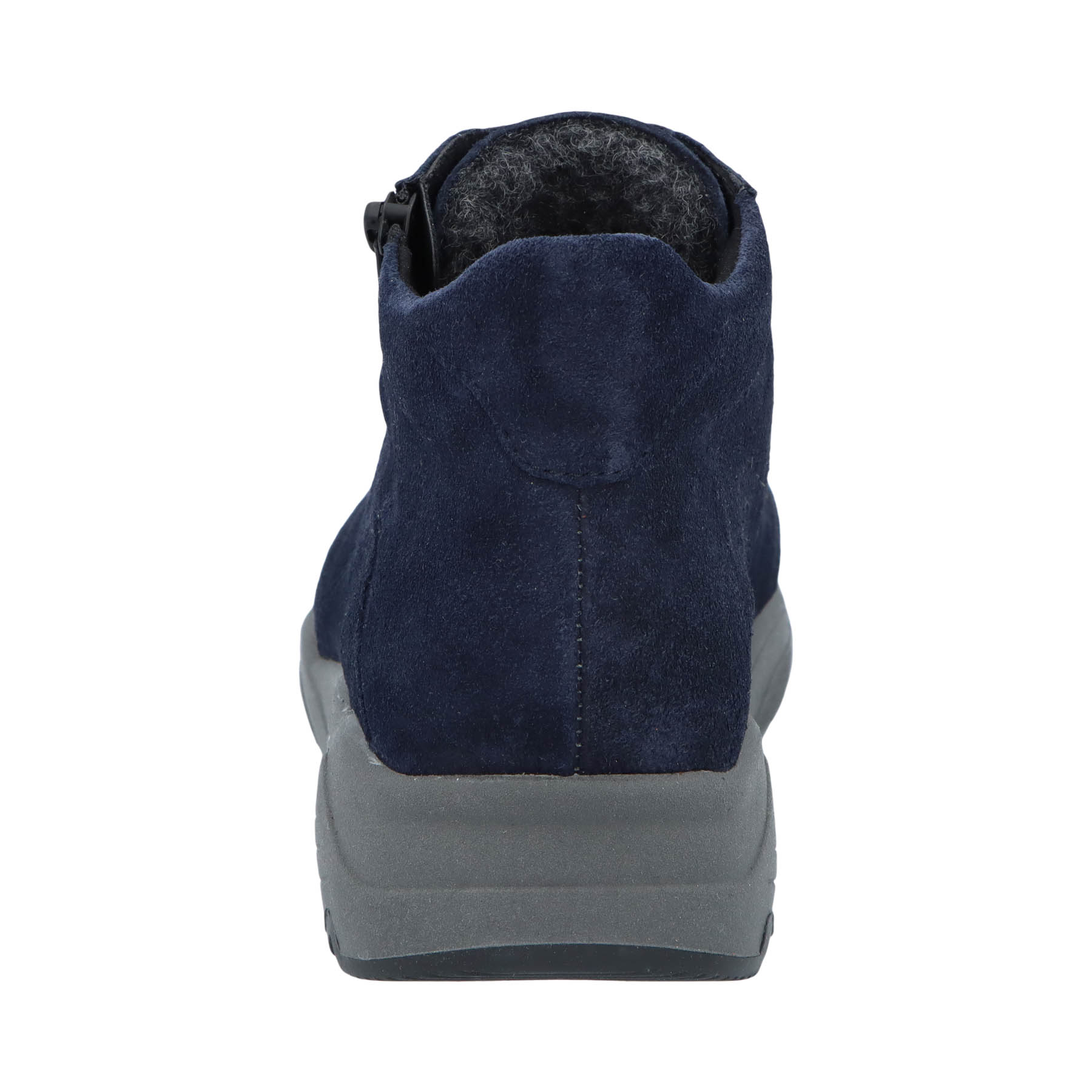 blaue stiefel hinteransicht