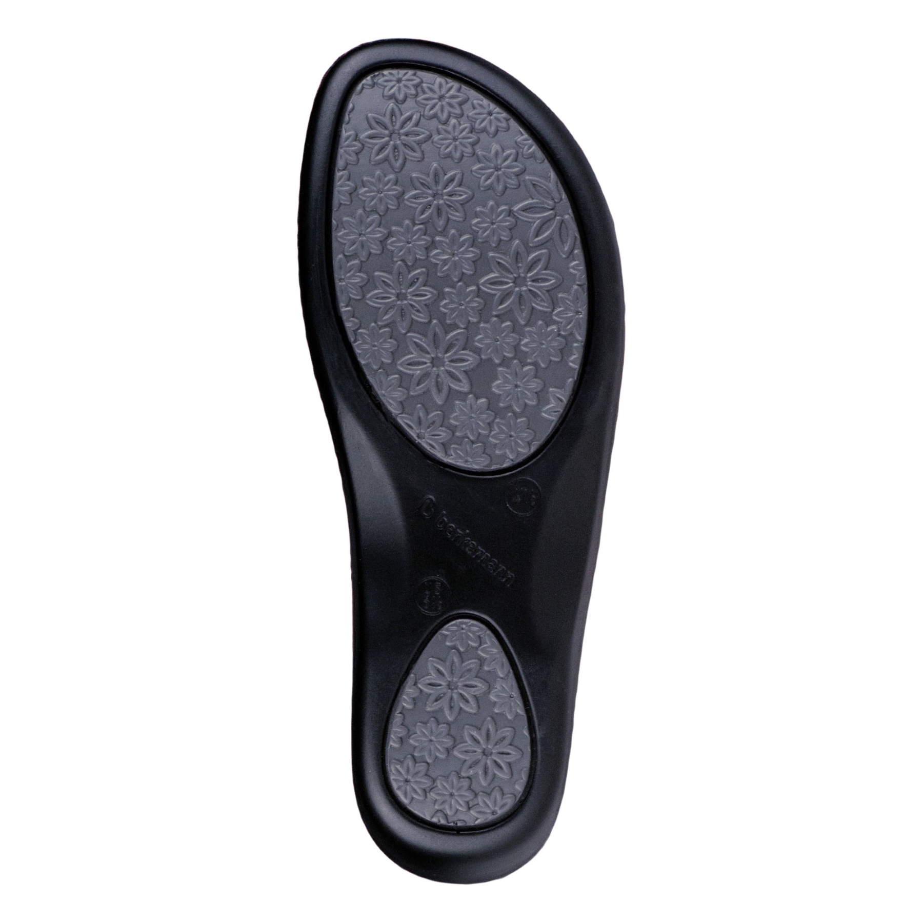 rote clogs sohlenansicht