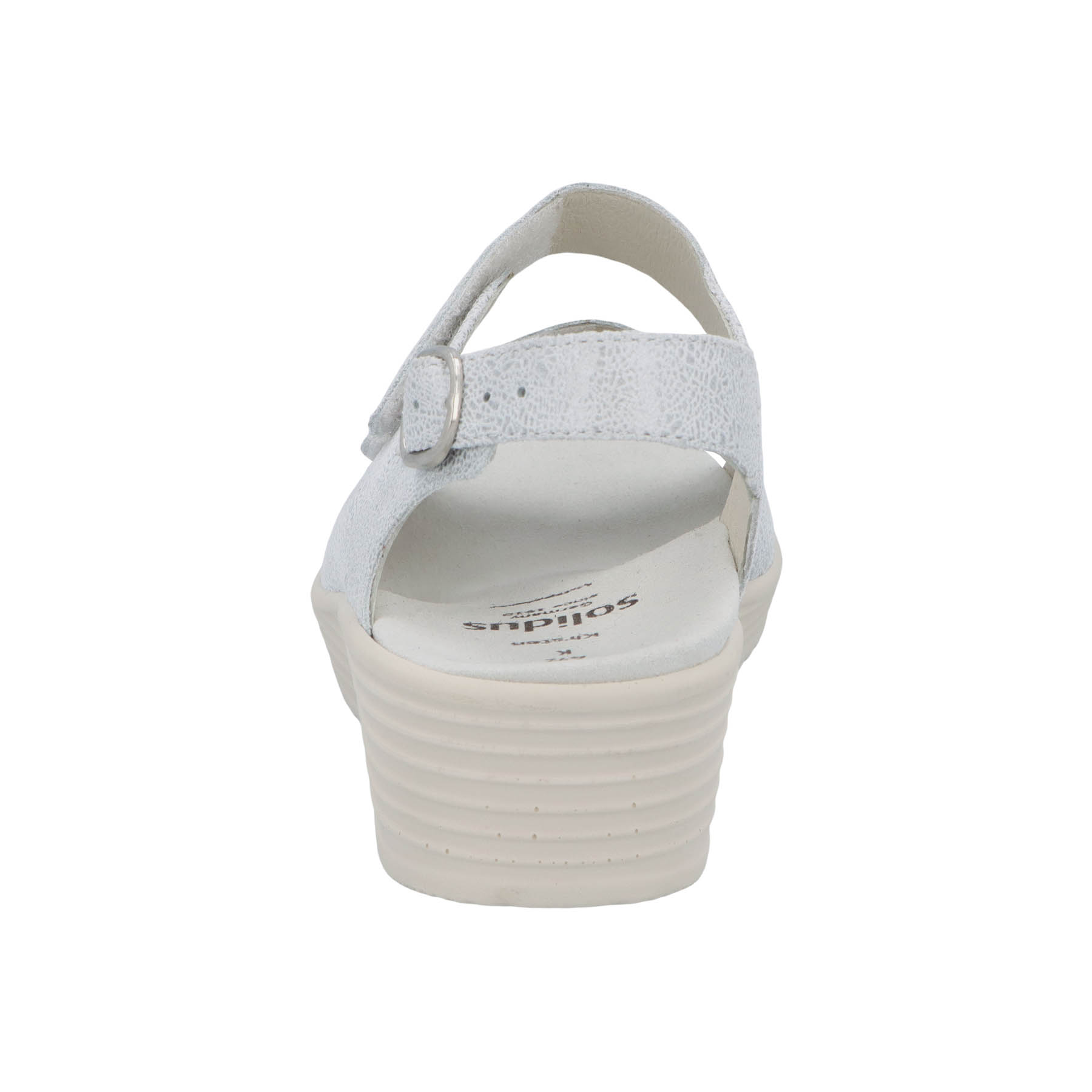 weiße sandale hinteransicht