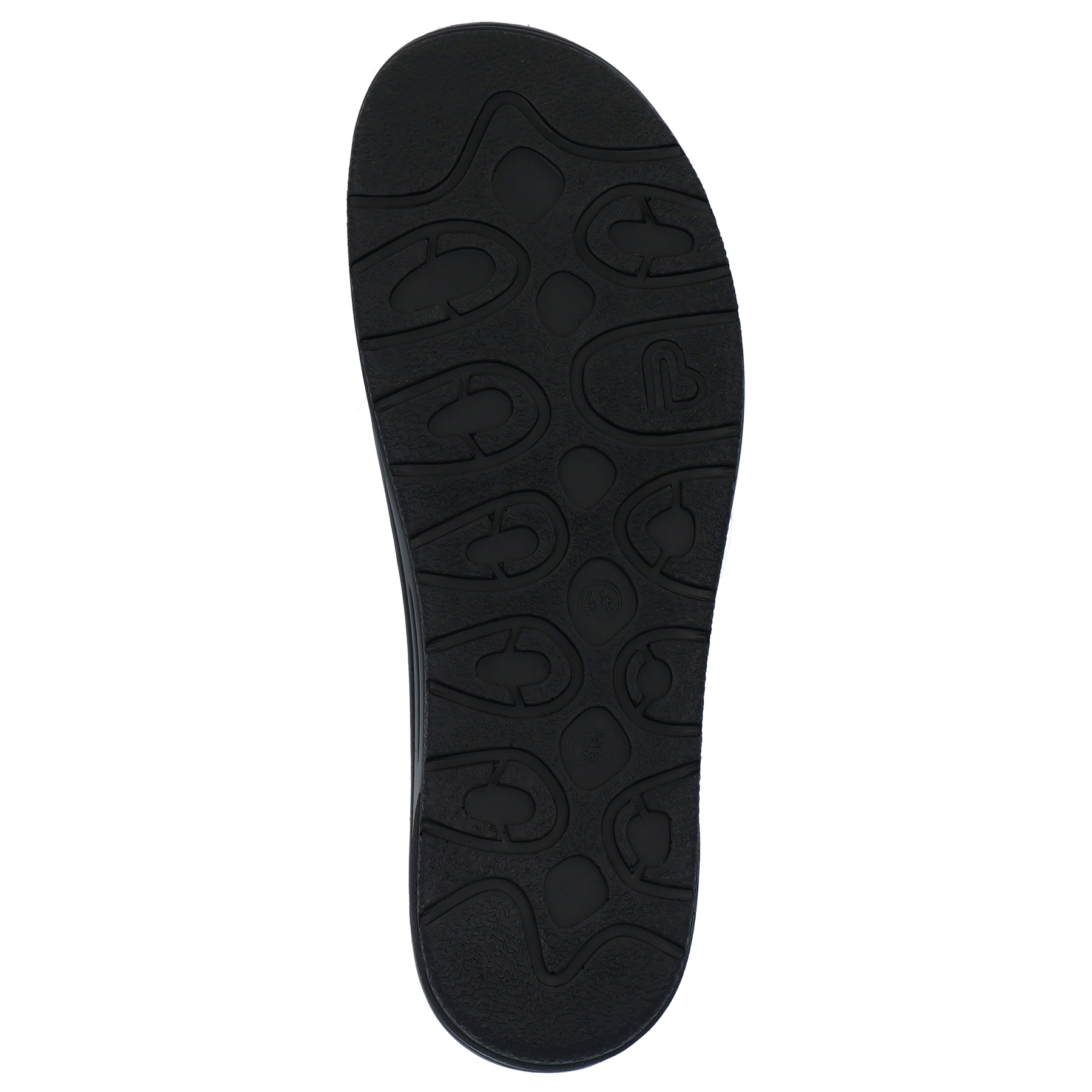 schwarze clogs sohlenansicht