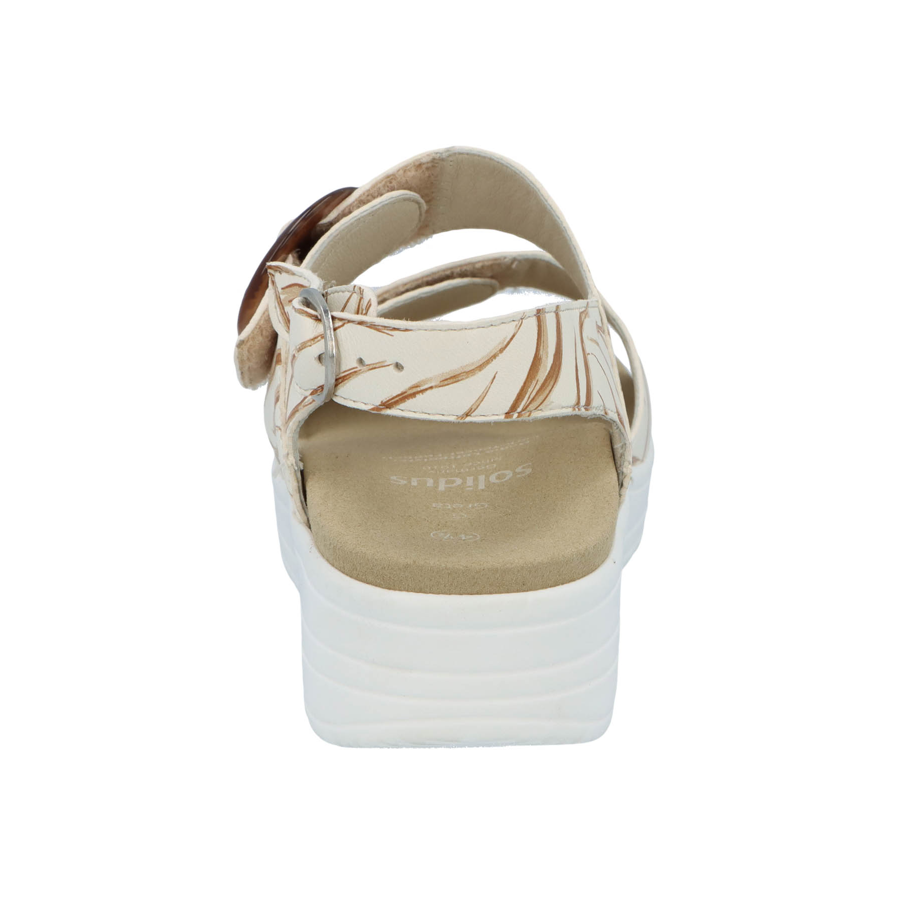 mehrfarbige sandale hinteransicht