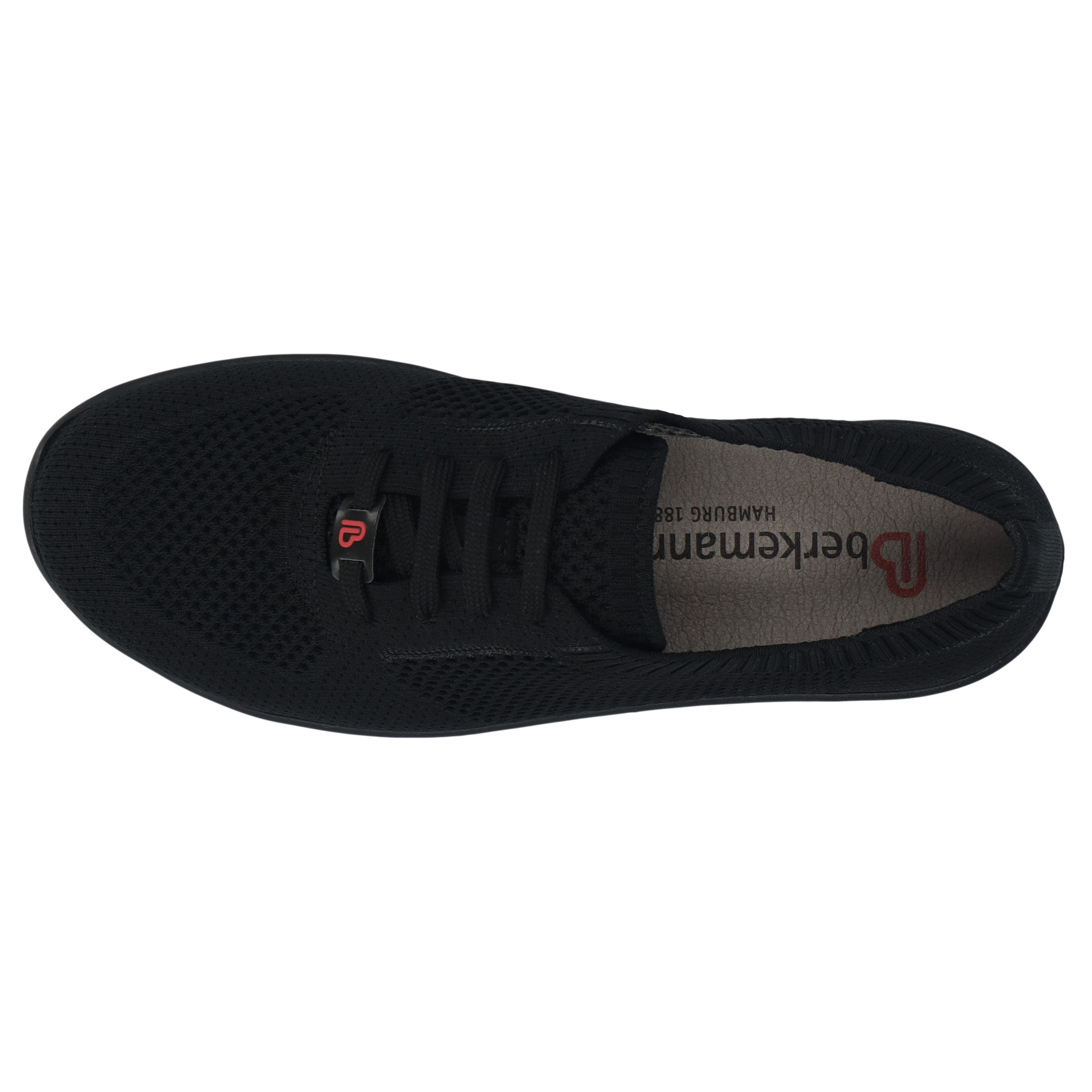 schwarze sneaker draufsicht