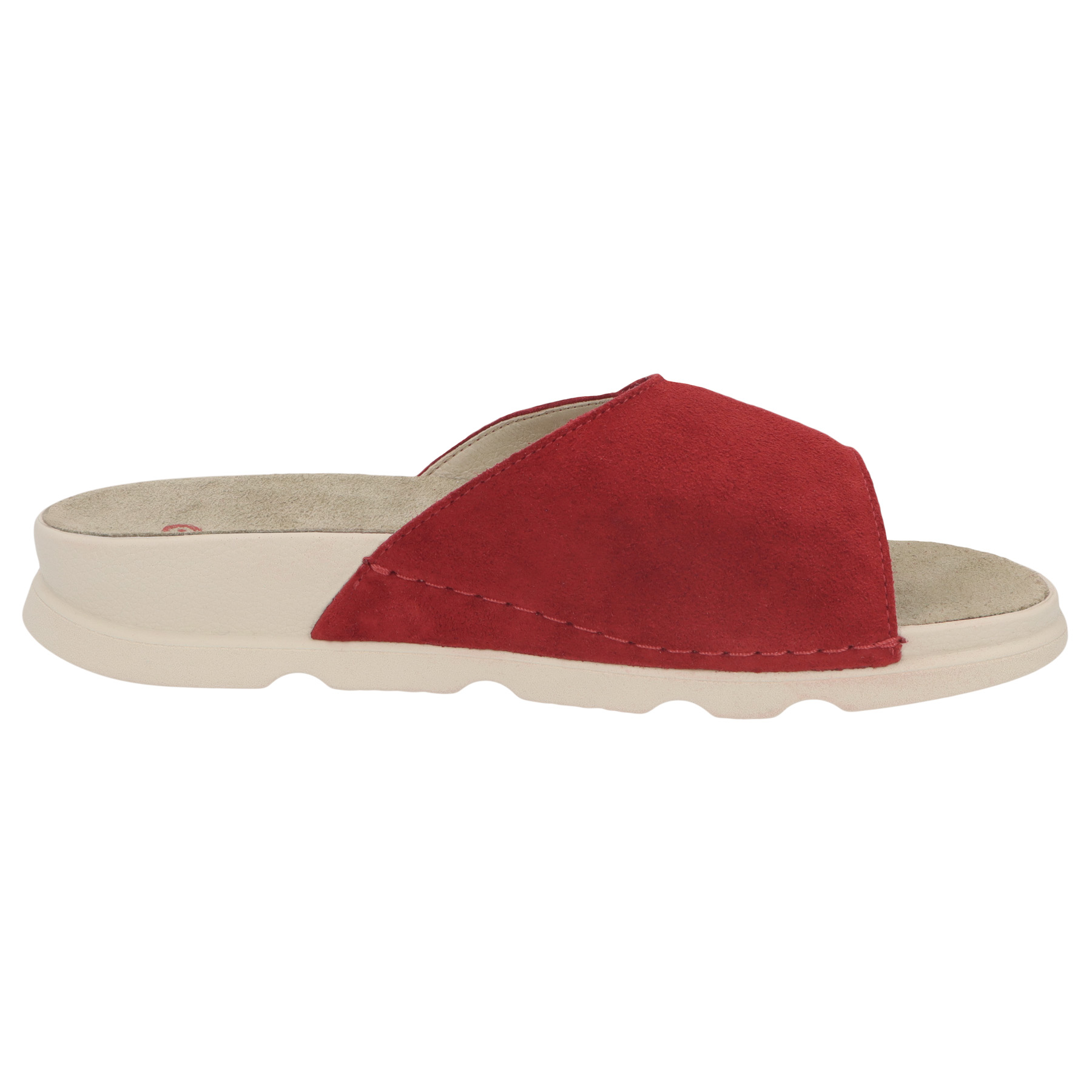 rote pantolette seitenansicht rechts