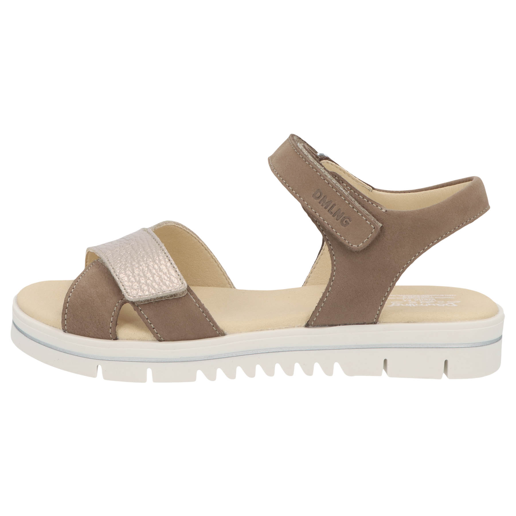 braune sandale seitenansicht links