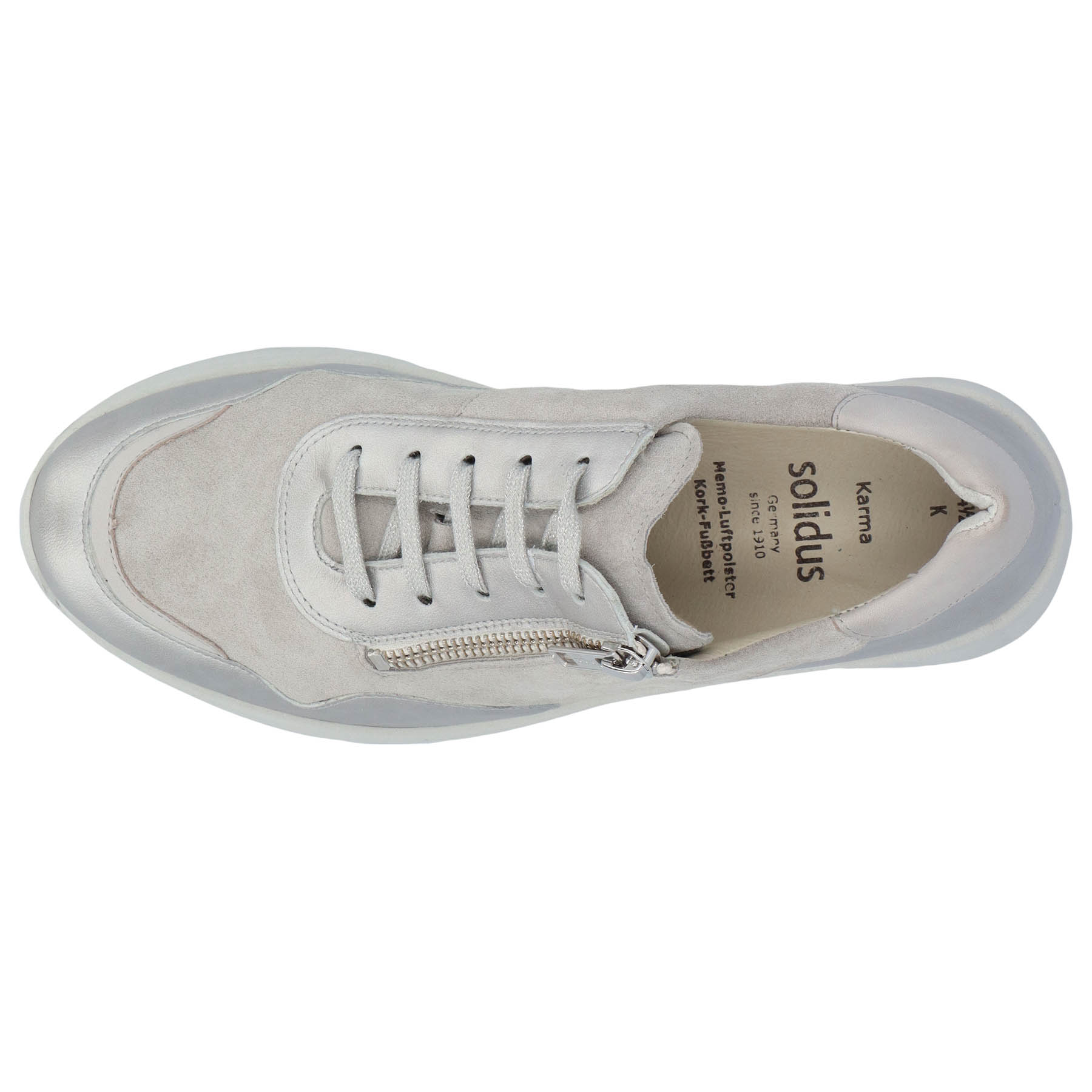 graue halbschuh draufsicht