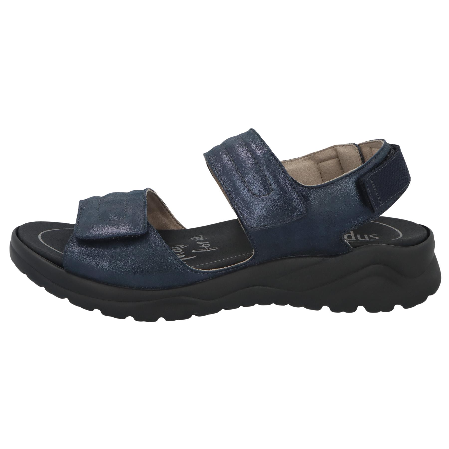 blaue sandale seitenansicht links