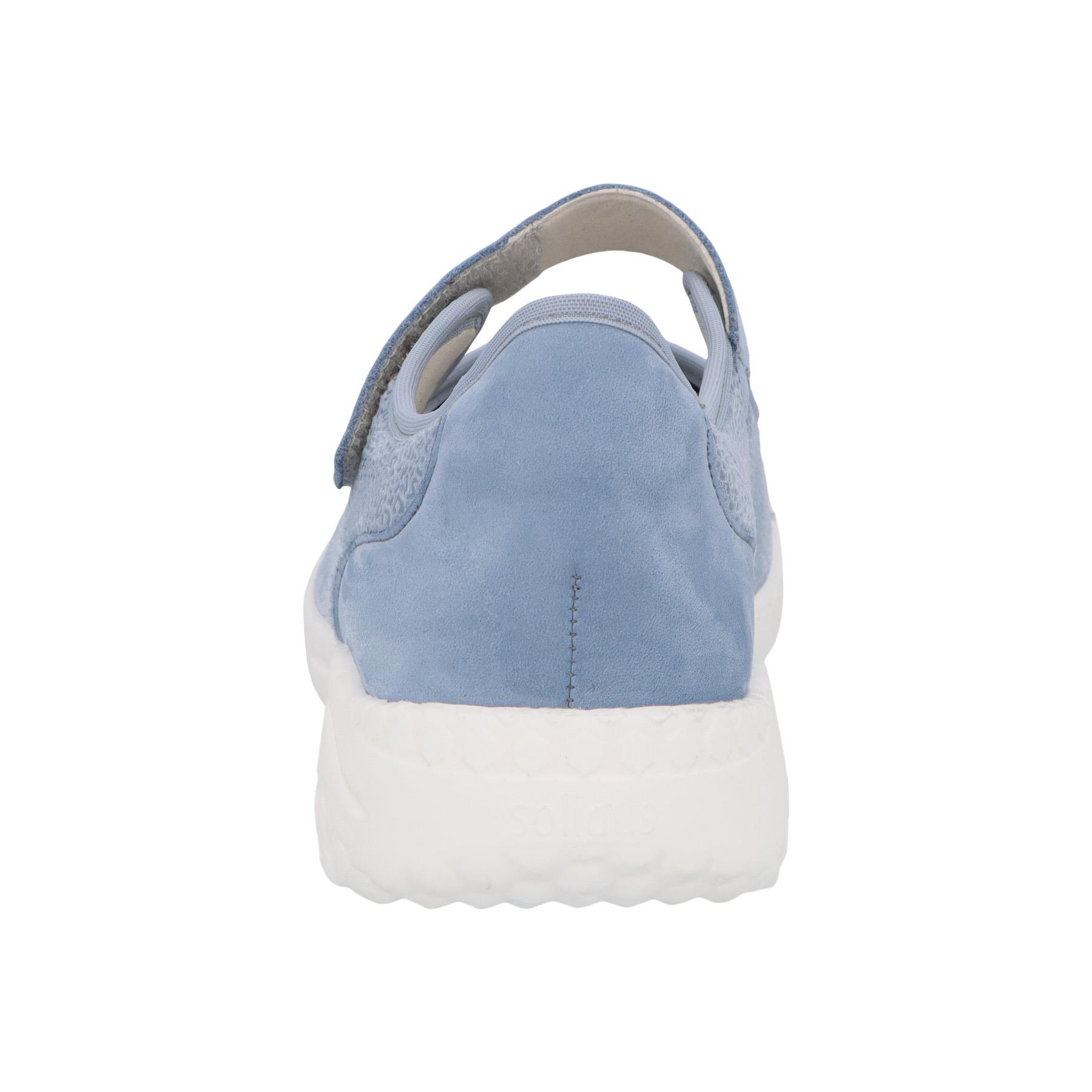 blaue halbschuh hinteransicht