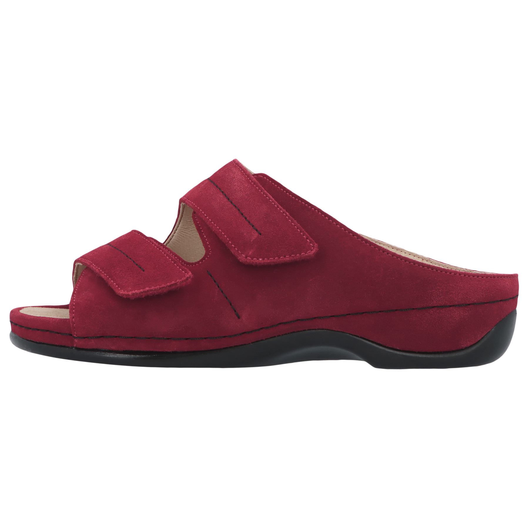 rote pantolette seitenansicht links