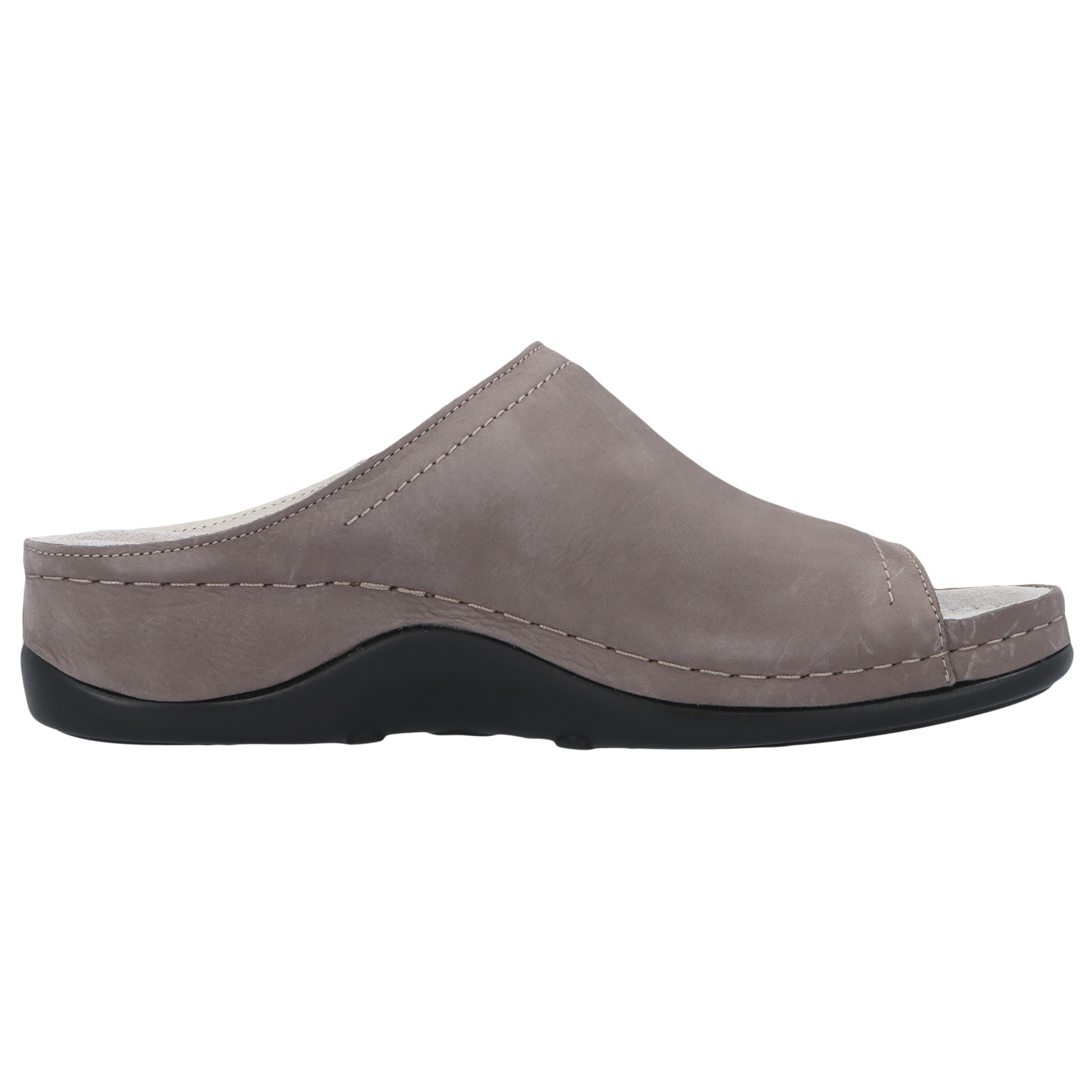 graue pantolette seitenansicht rechts