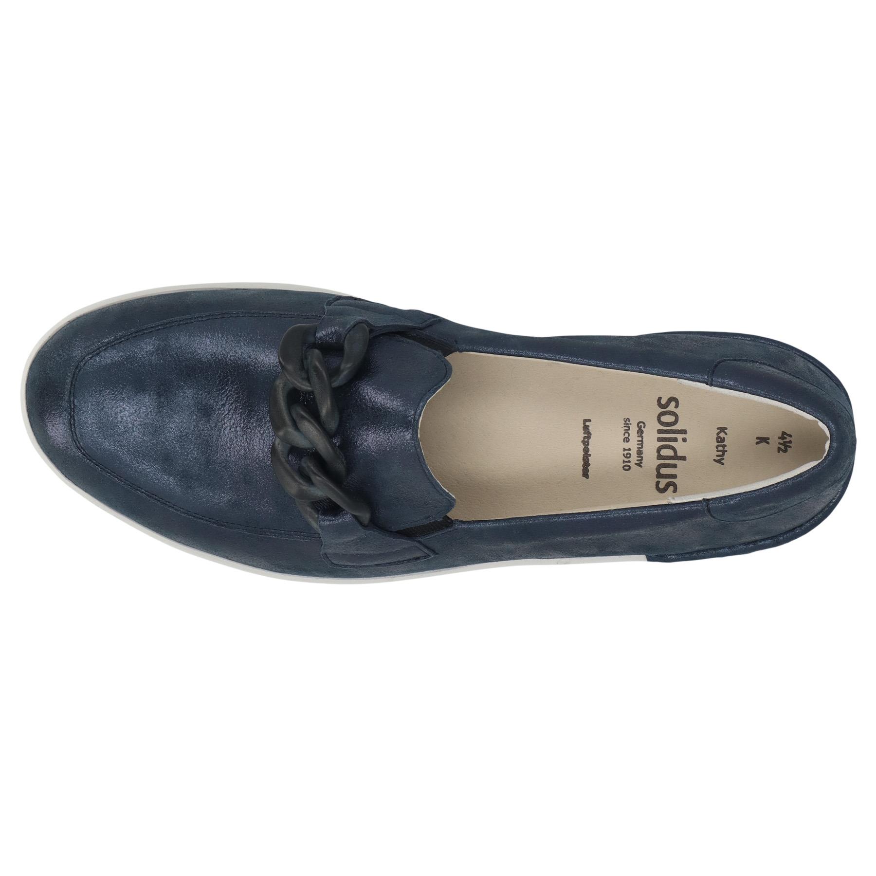 blaue slipper draufsicht