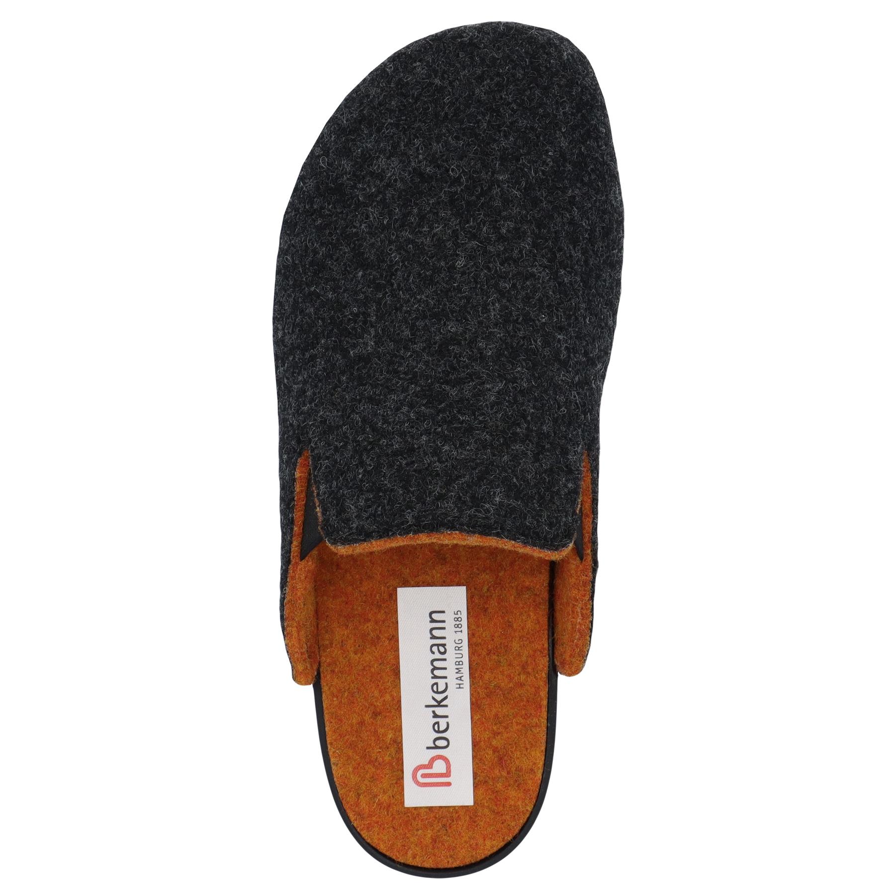 graue hausschuhe draufsicht