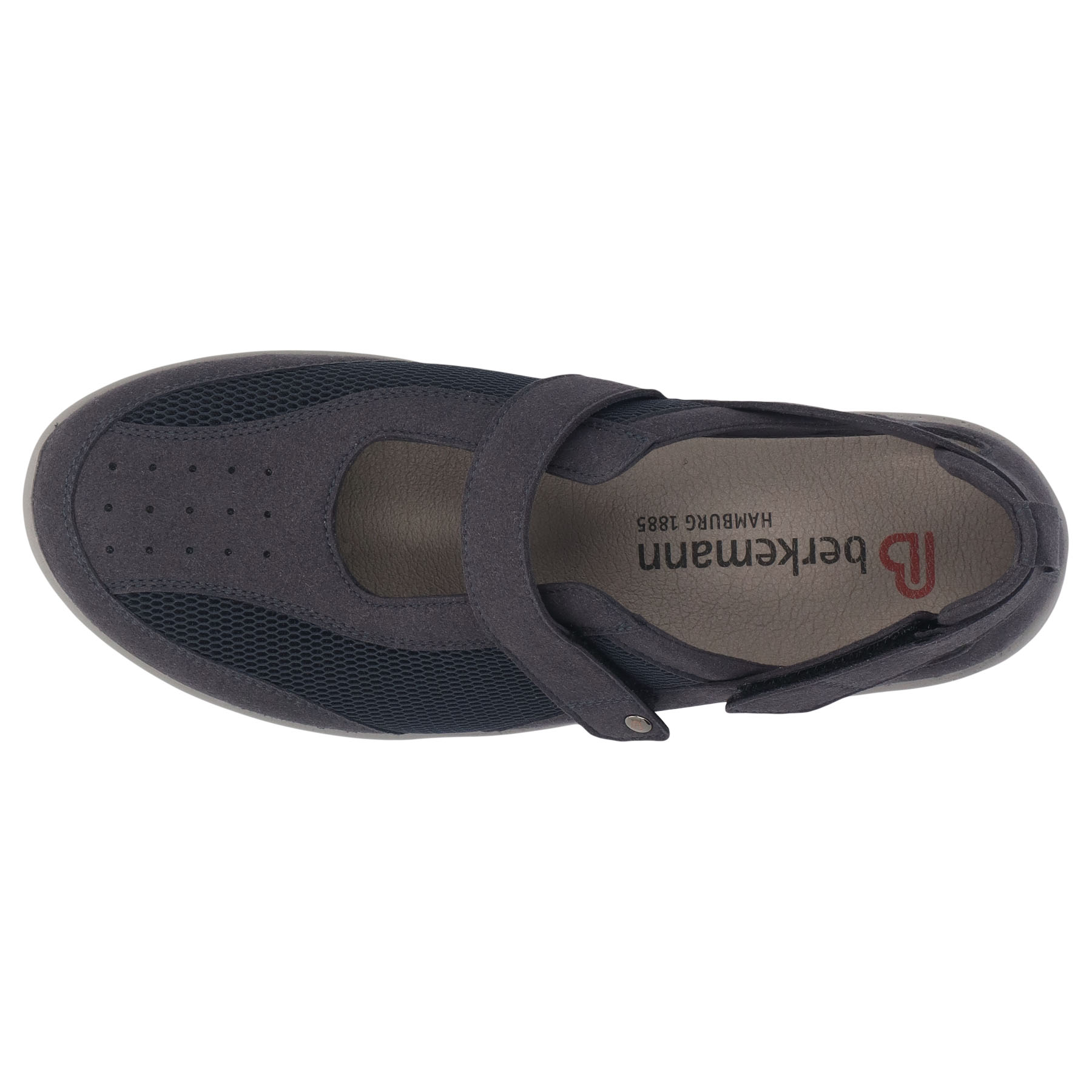 graue halbschuh draufsicht
