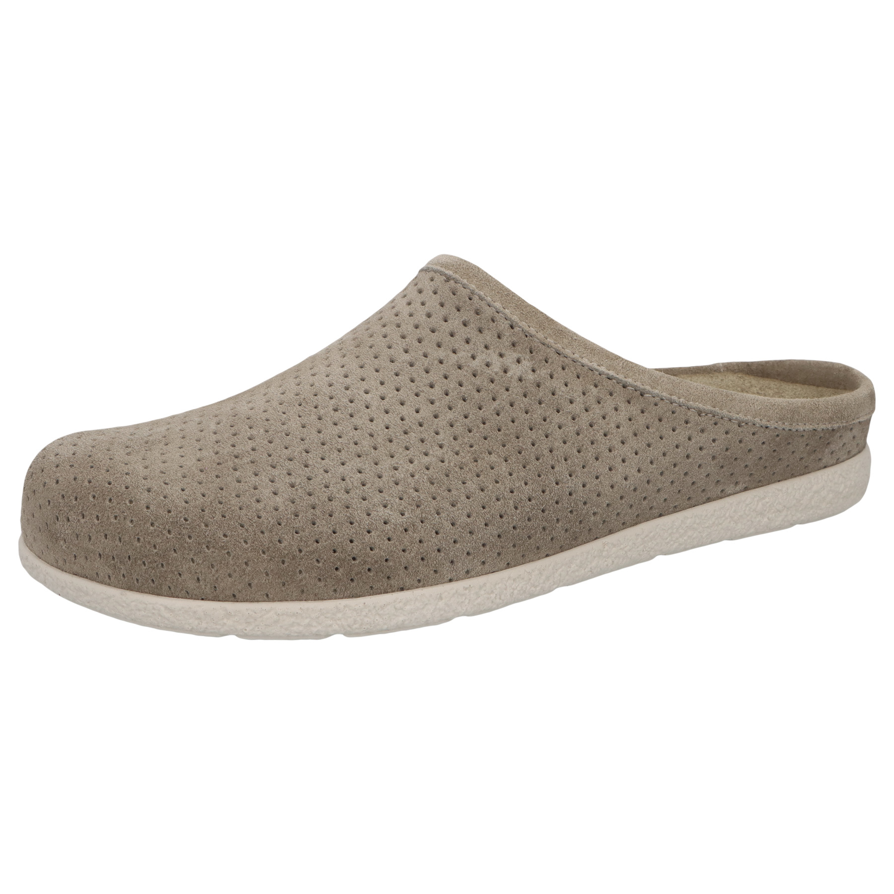 braune clogs 3-4 ansicht