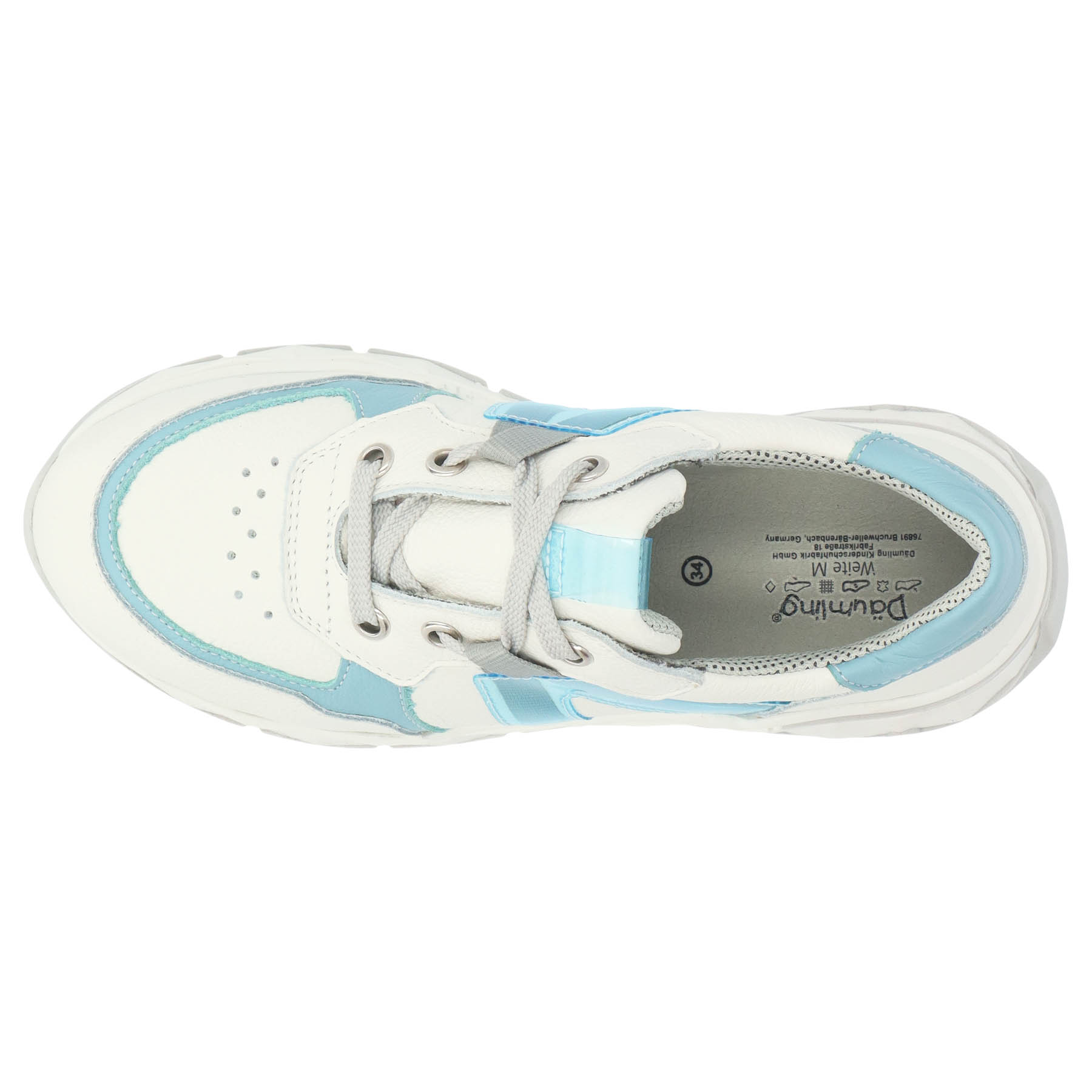 weiße sneaker draufsicht