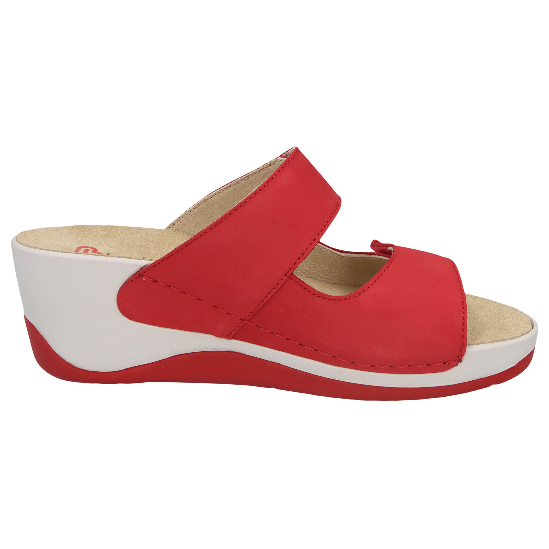 rote pantolette seitenansicht rechts