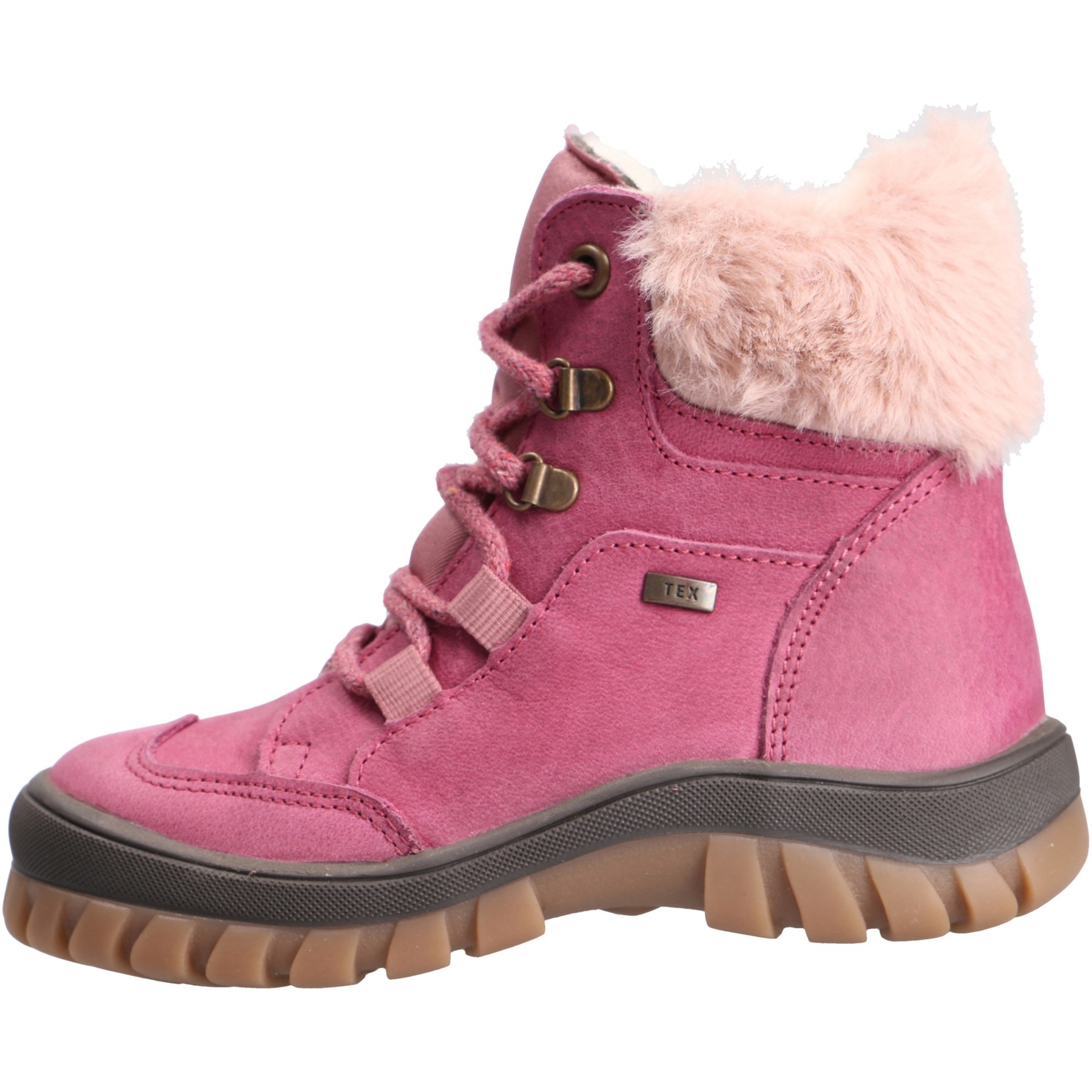 rote stiefeletten seitenansicht links