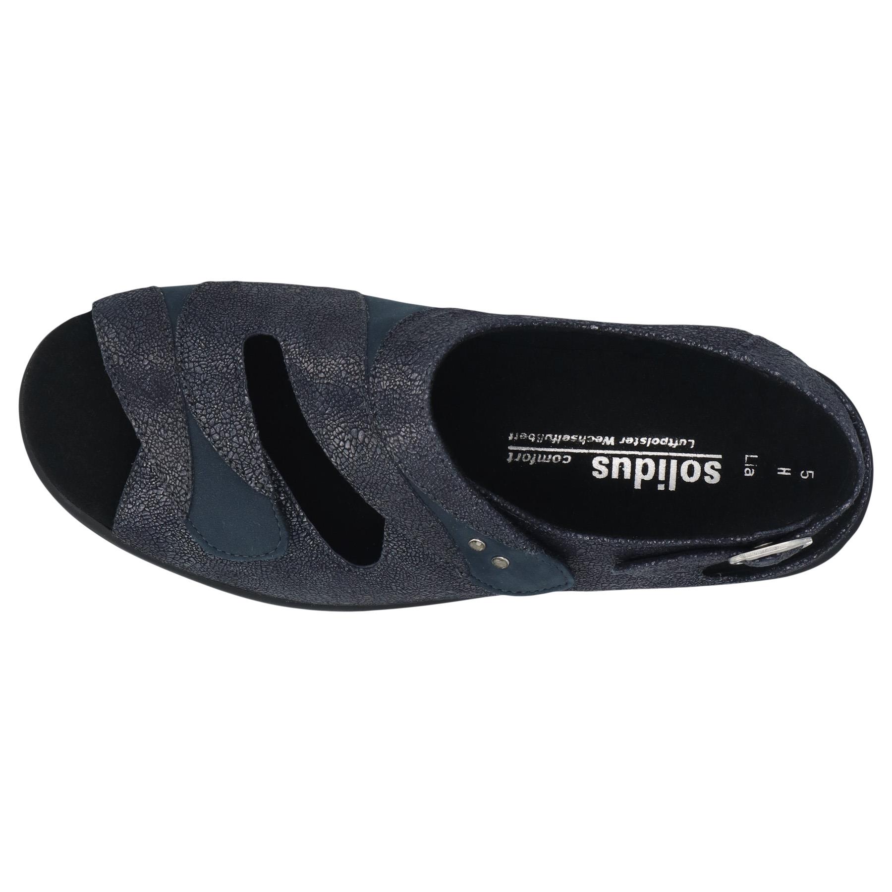 blaue sandale draufsicht