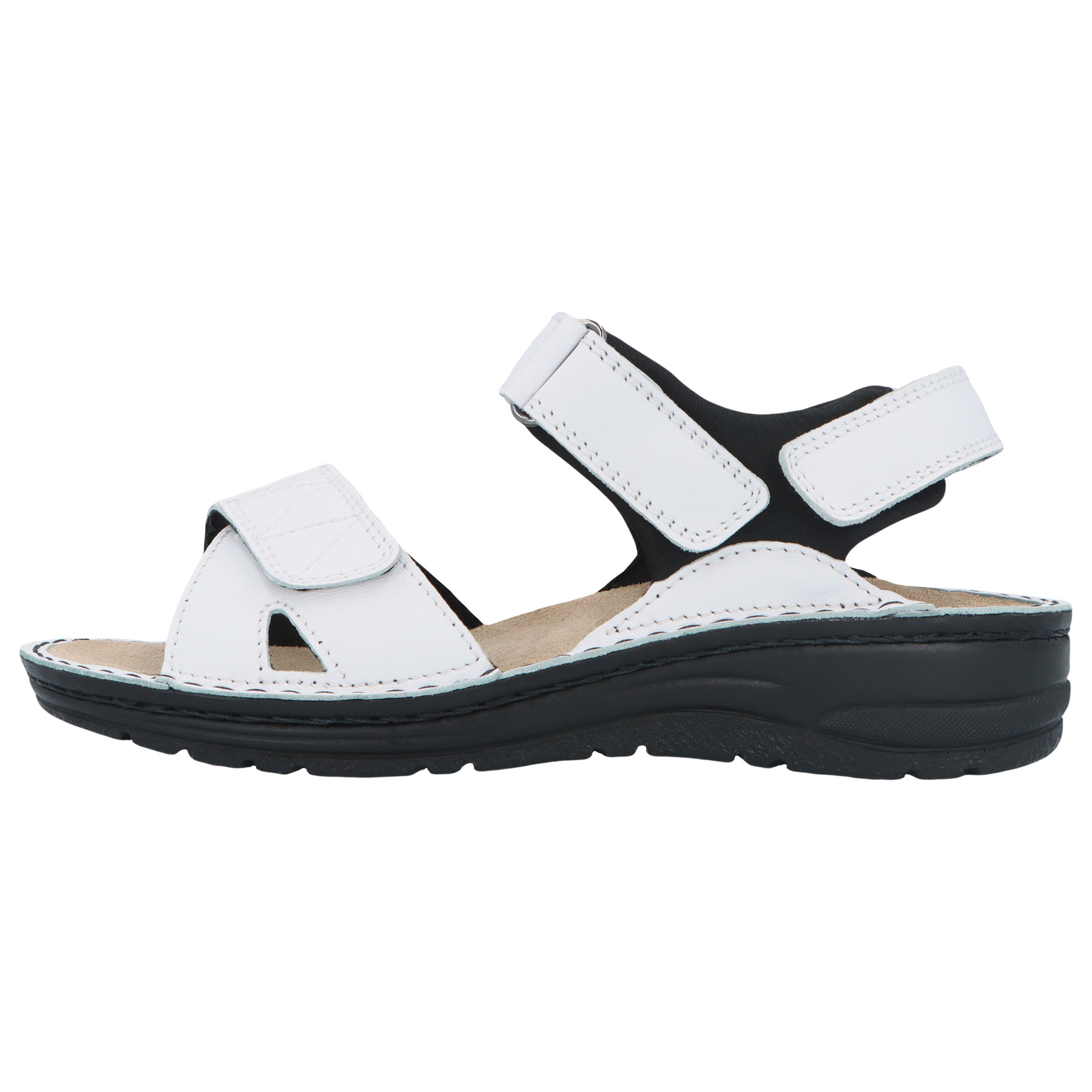 weiße sandale seitenansicht links