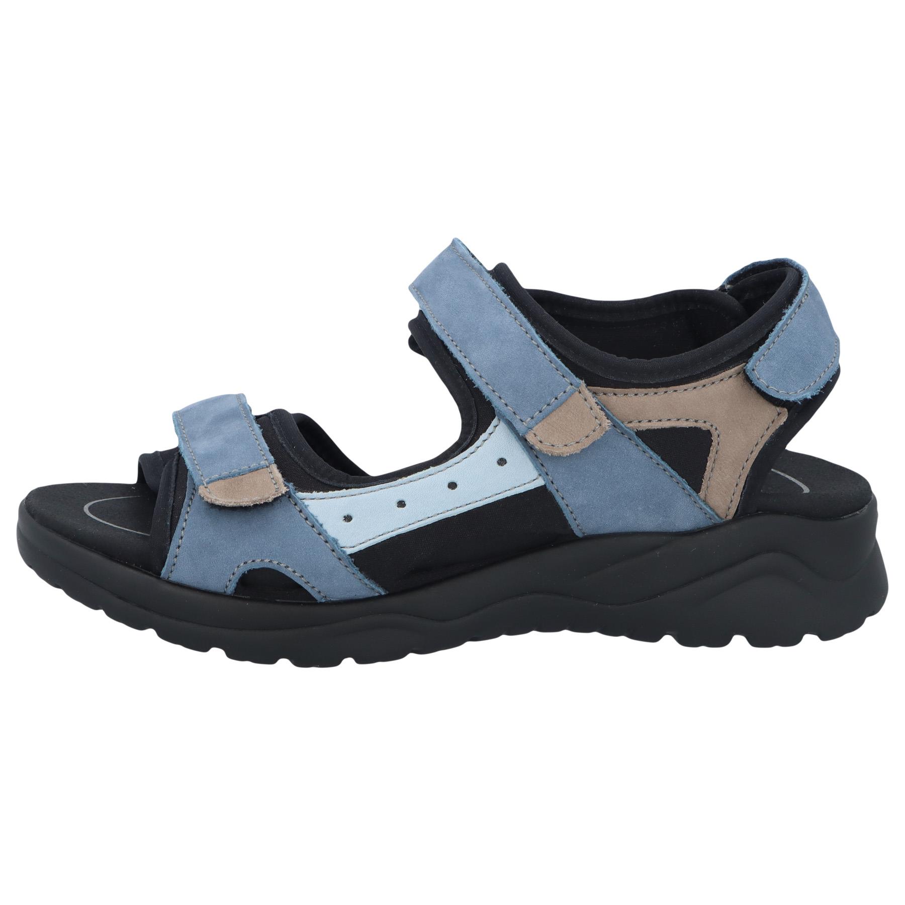 mehrfarbige sandale seitenansicht links