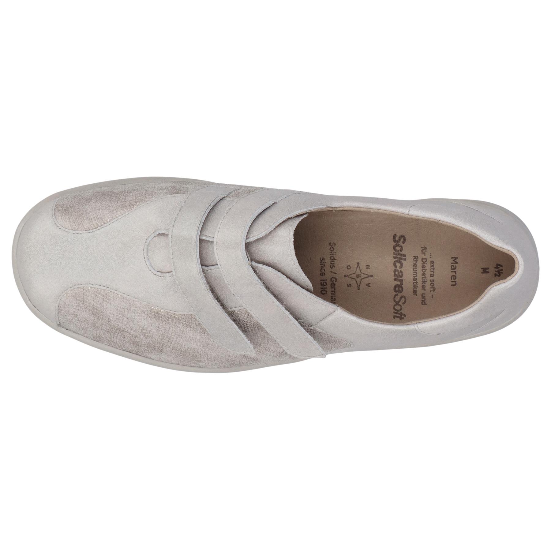 graue slipper draufsicht