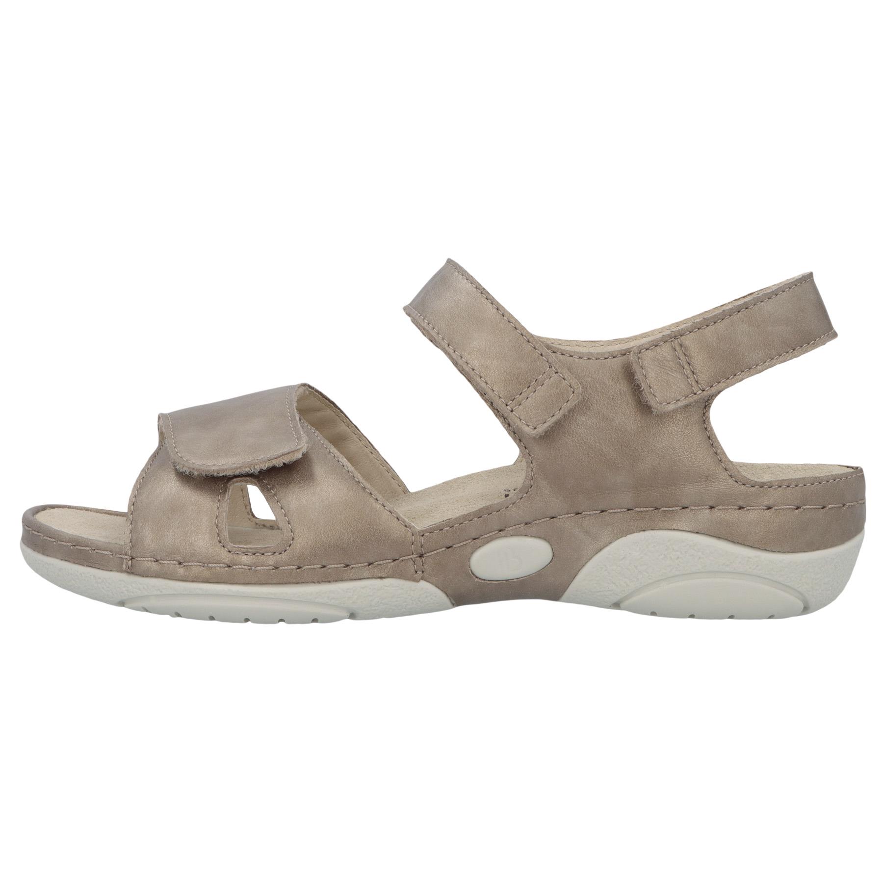 mehrfarbige sandale seitenansicht links