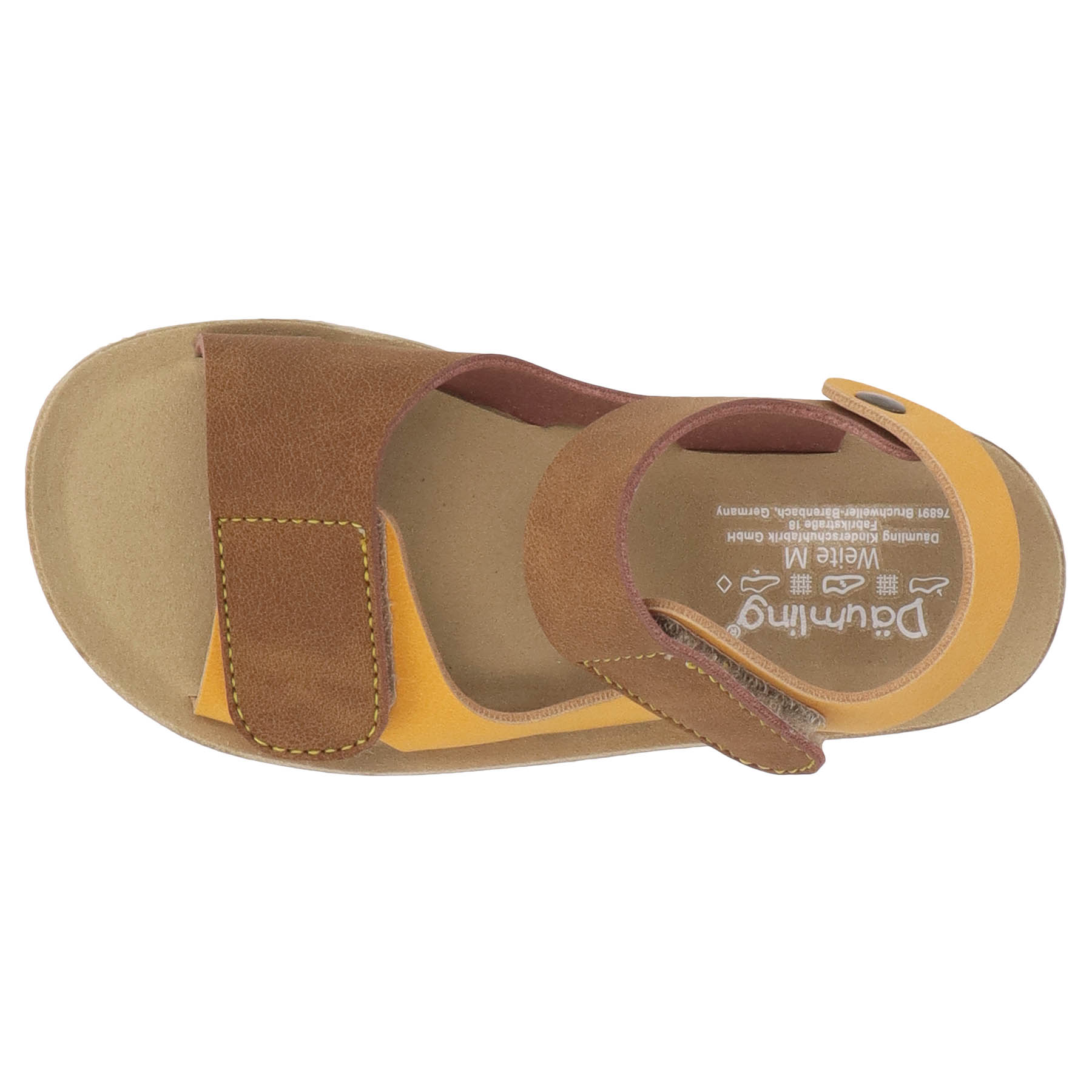 braune sandale draufsicht