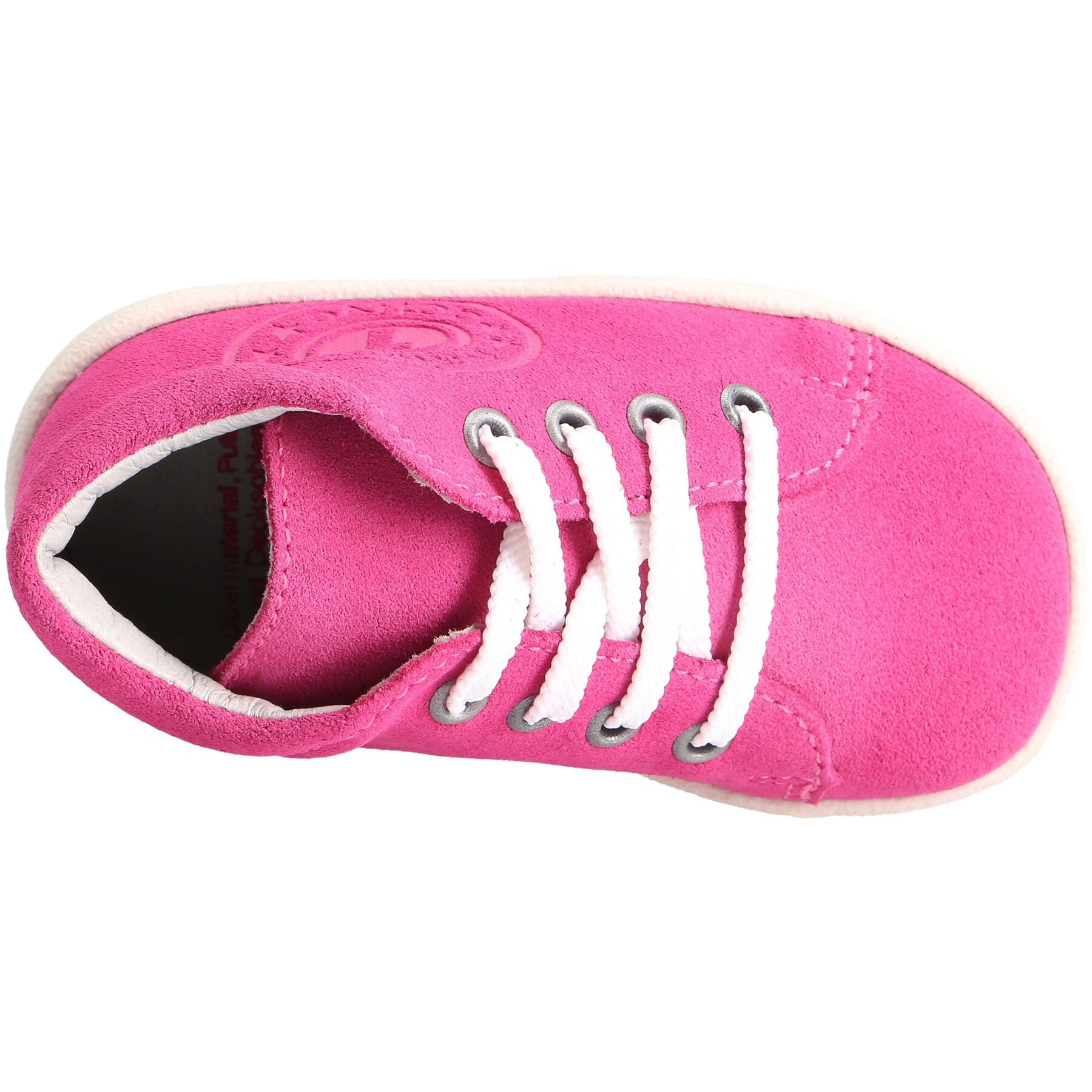 rote lauflernschuhe draufsicht