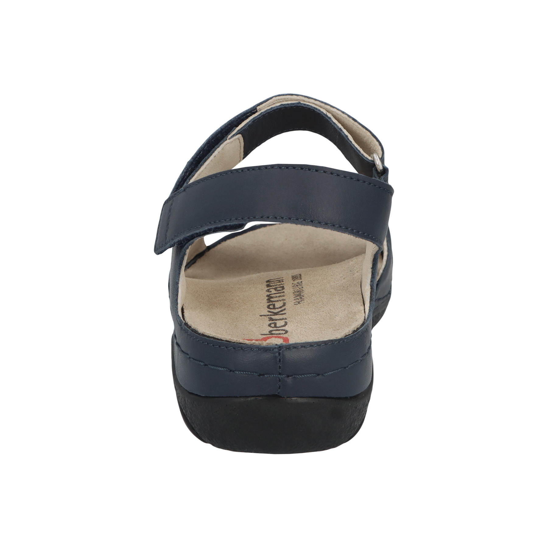 blaue sandale hinteransicht