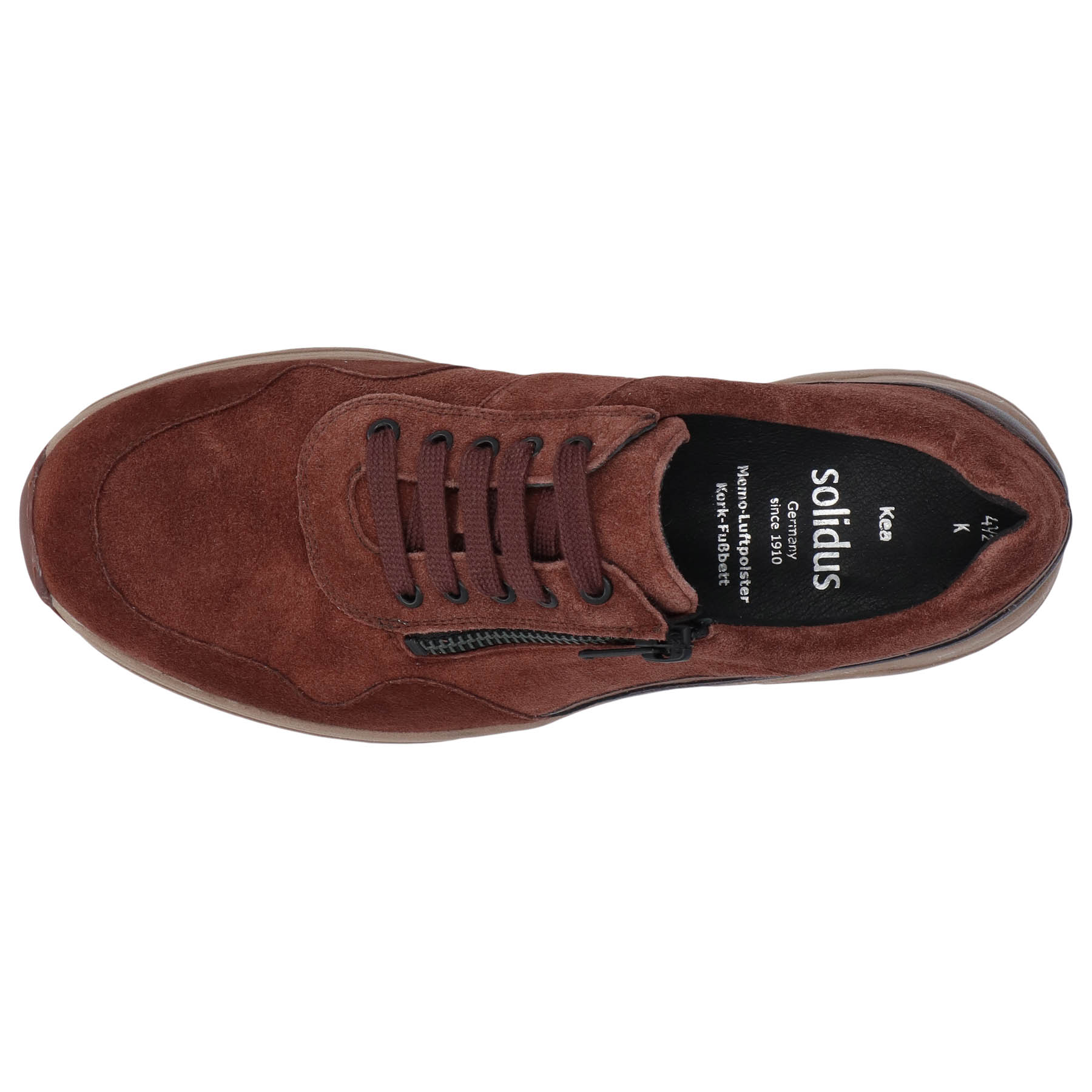 braune halbschuh draufsicht