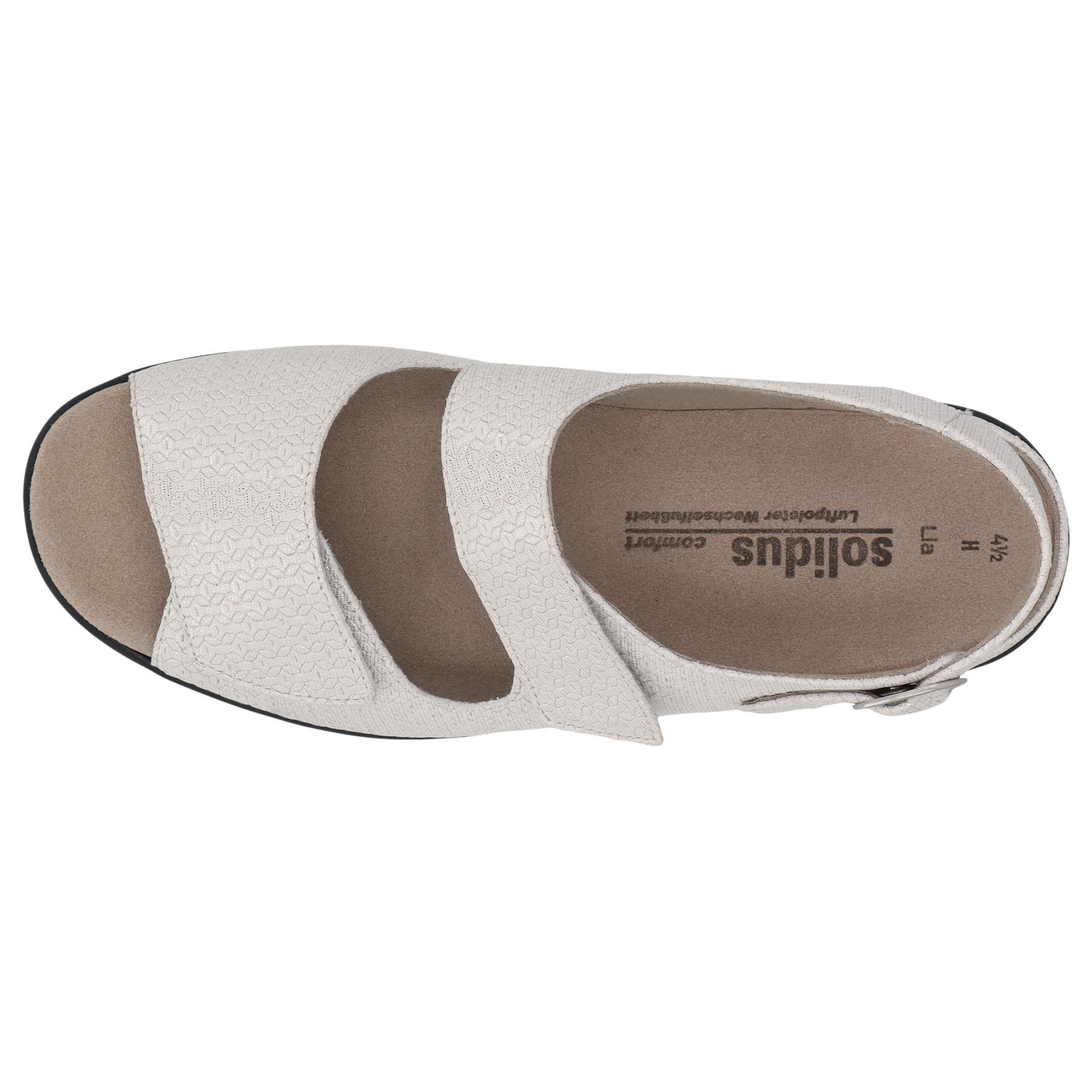 weiße sandale draufsicht