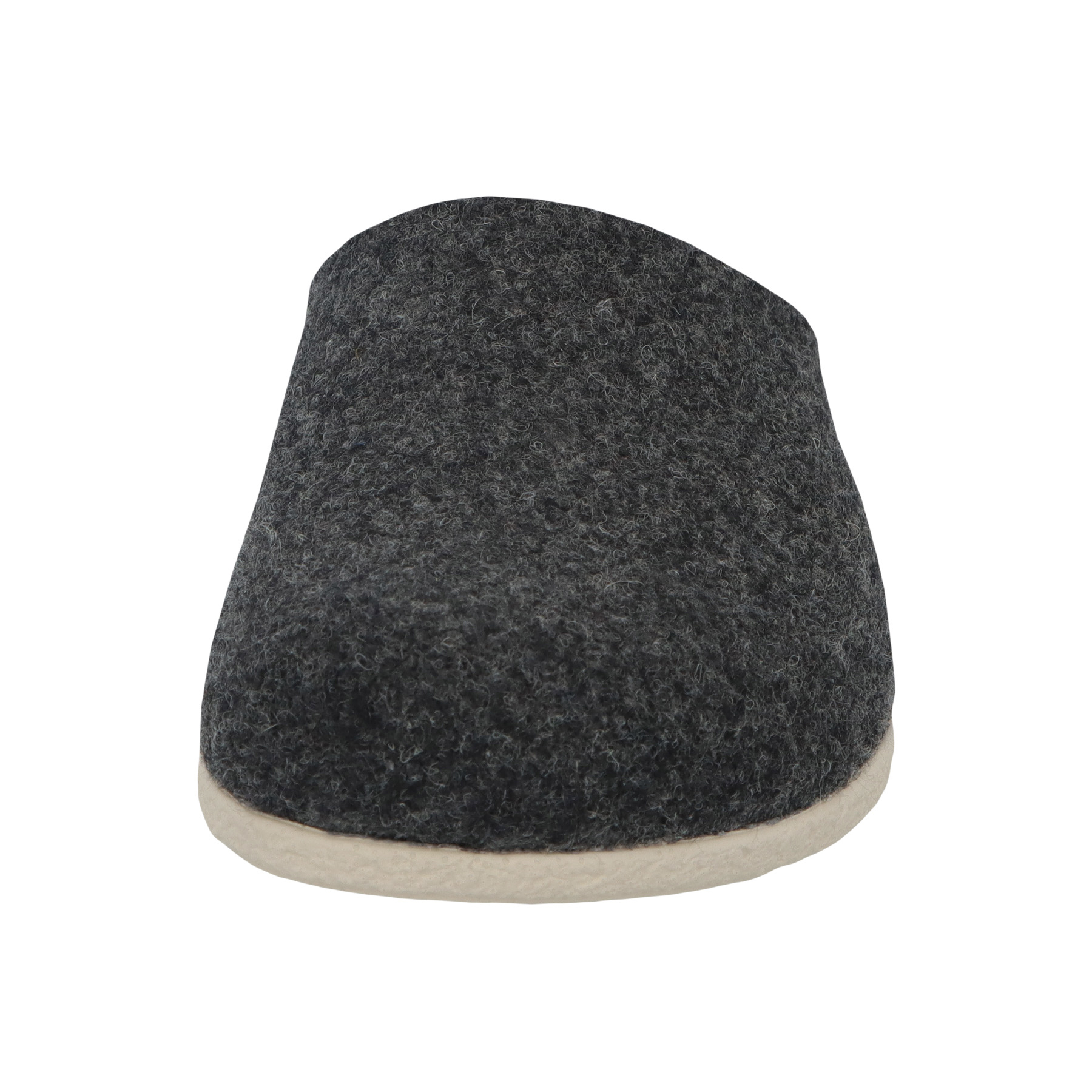 graue hausschuhe vorderansicht