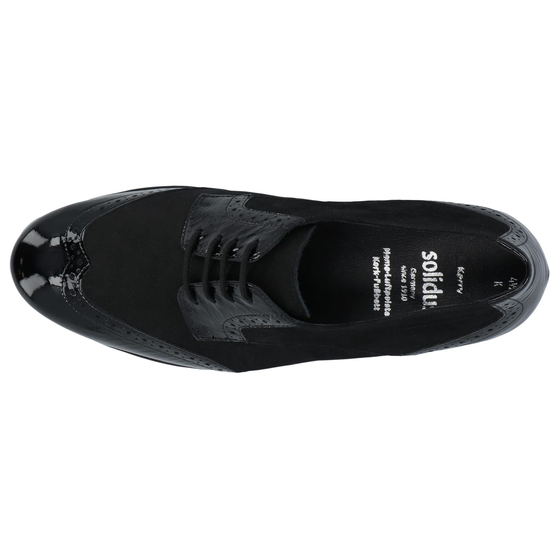 schwarze halbschuh draufsicht