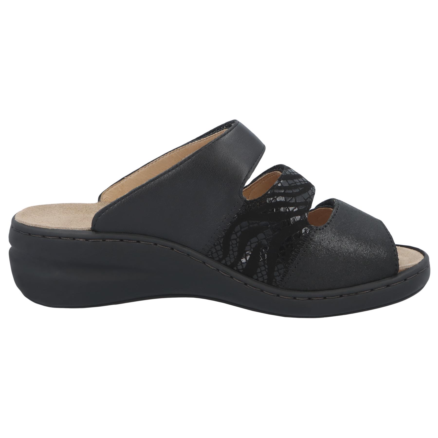 schwarze pantolette seitenansicht rechts