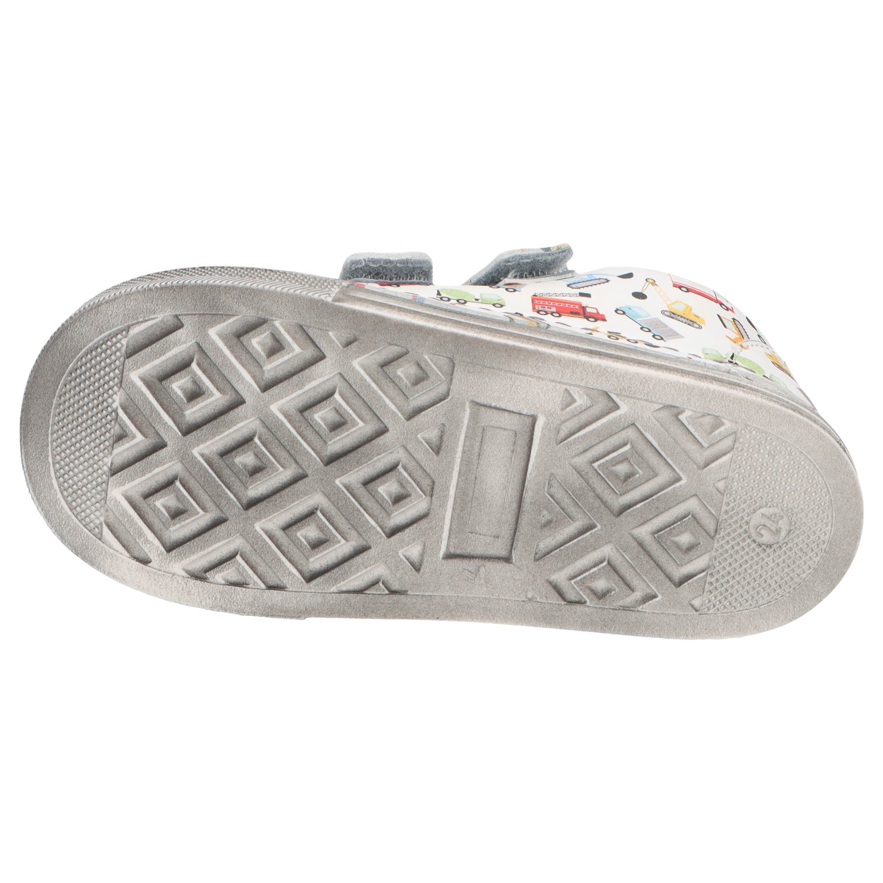 mehrfarbige lauflernschuhe sohlenansicht