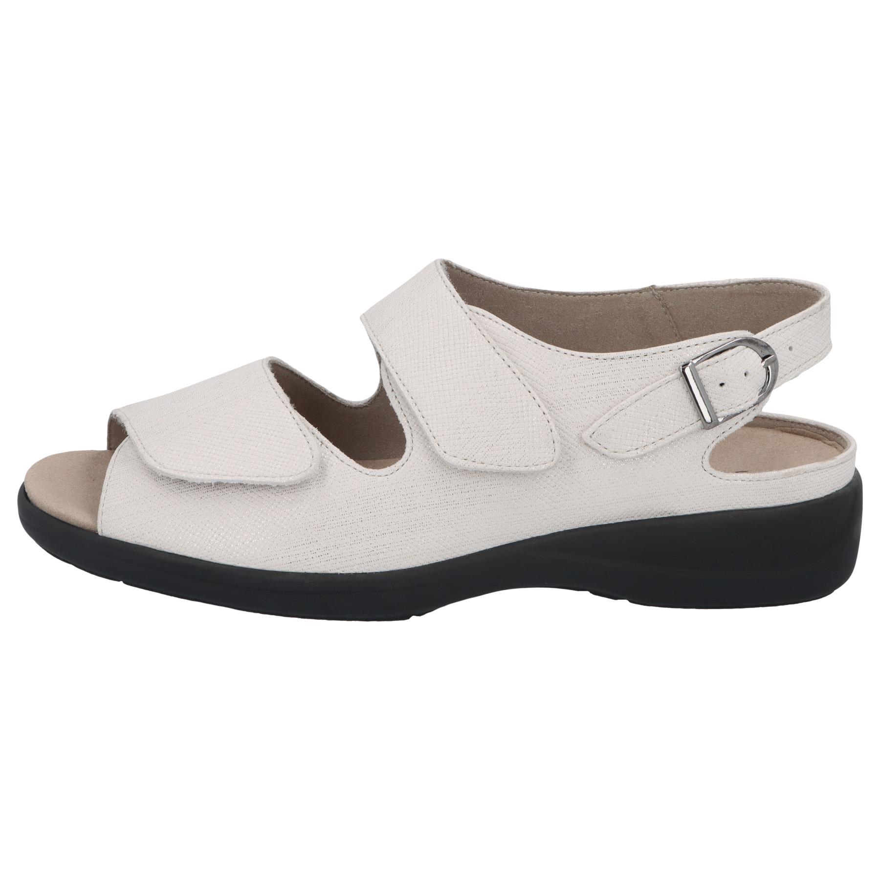 weiße sandale seitenansicht links