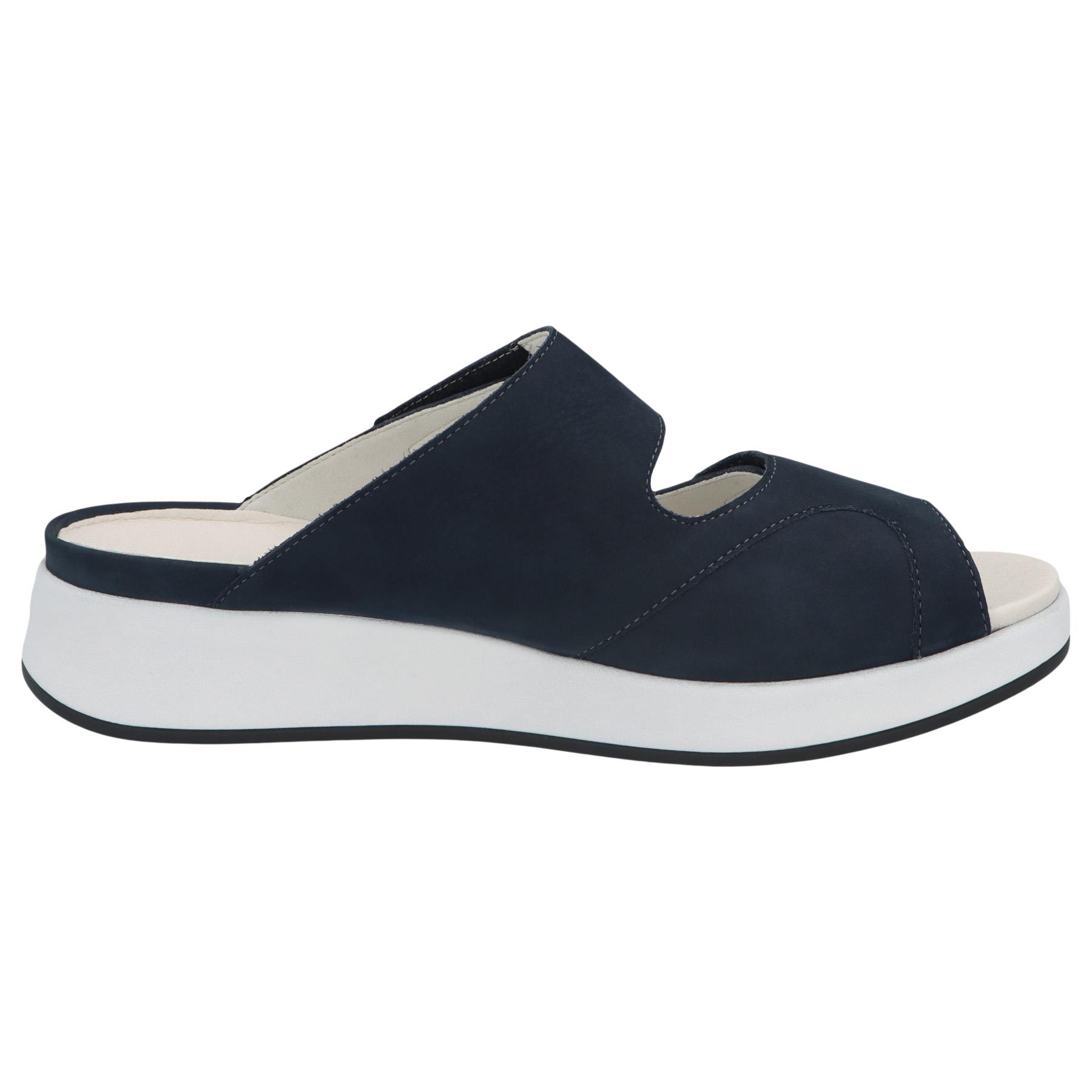 blaue pantolette seitenansicht rechts