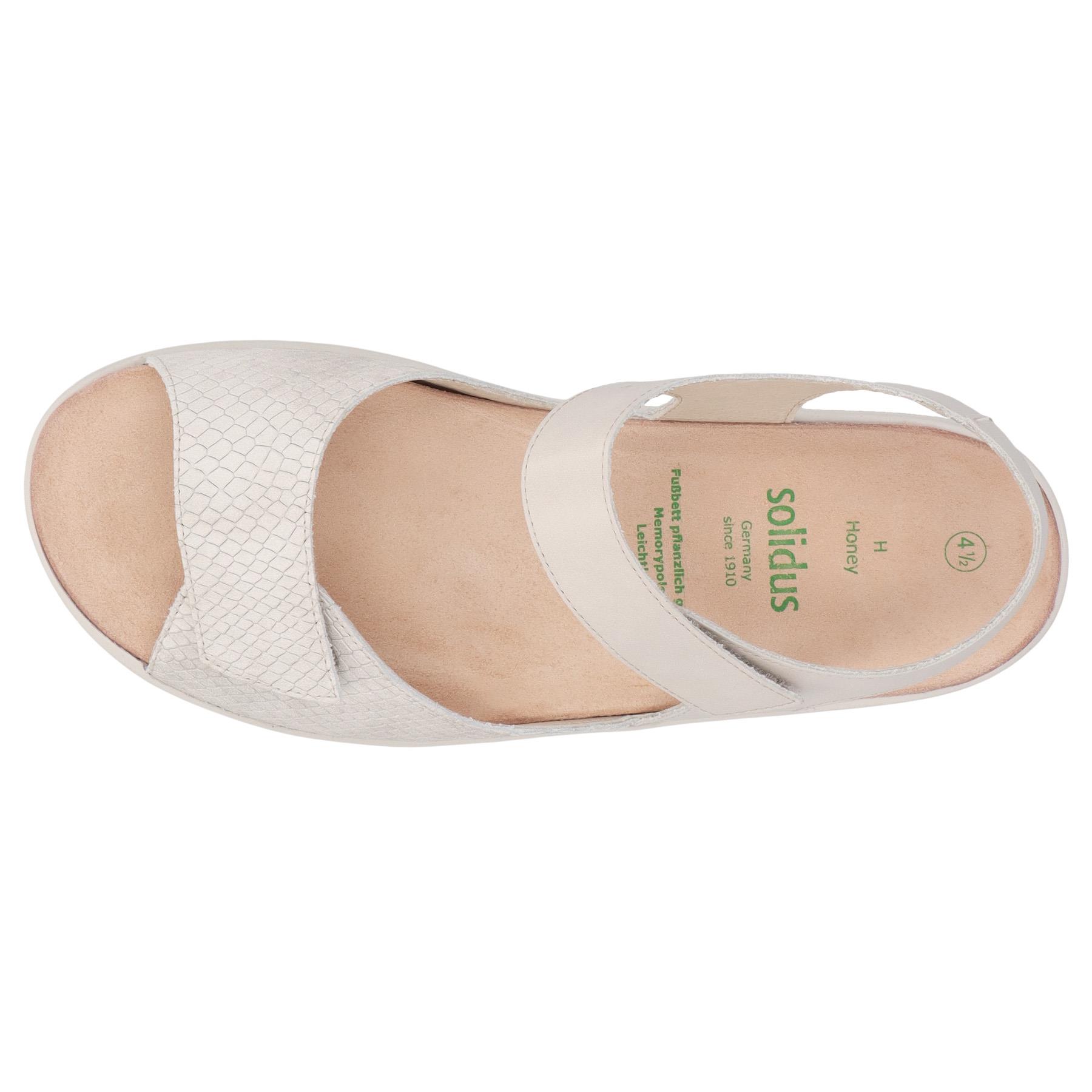 weiße sandale draufsicht