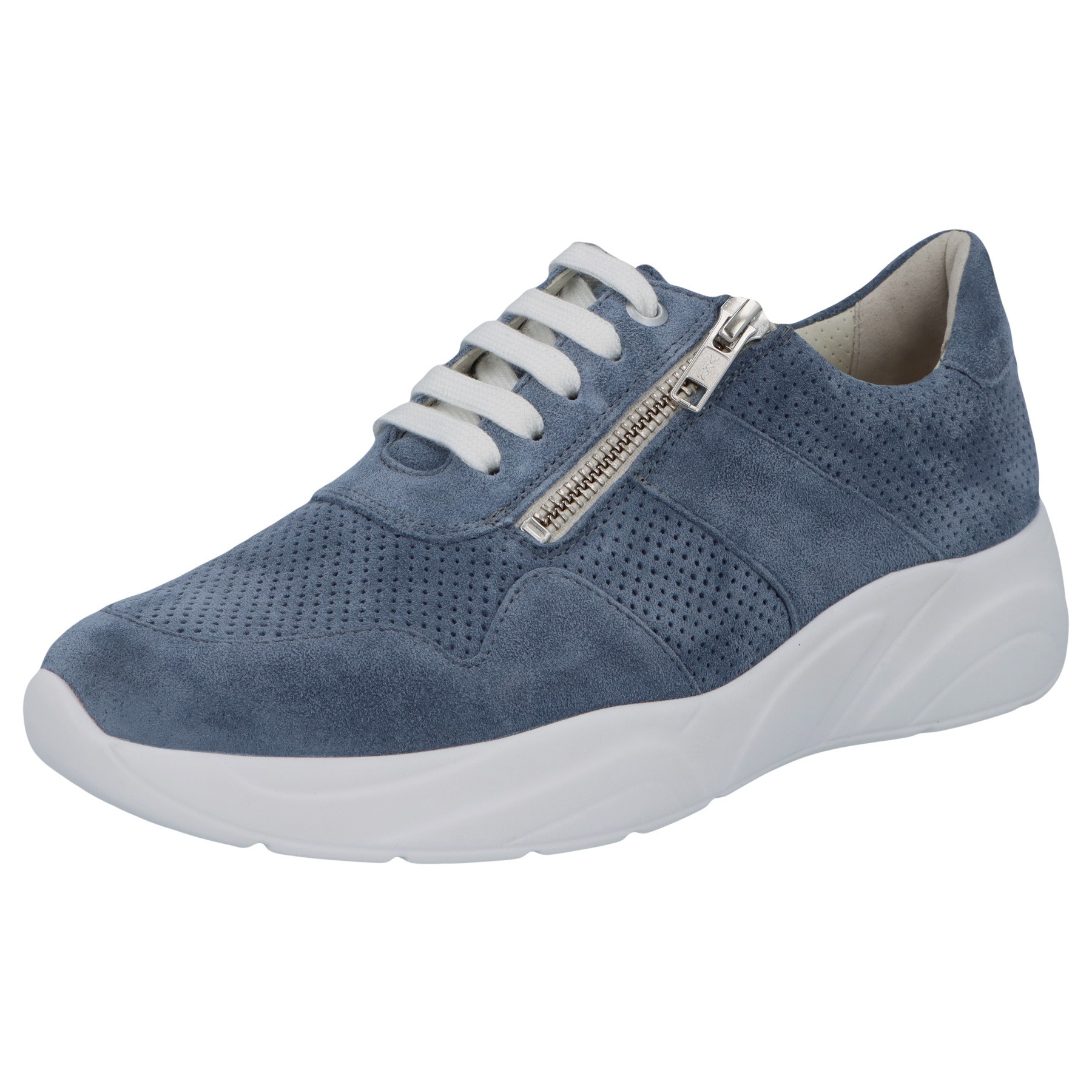 blaue halbschuh 3-4 ansicht