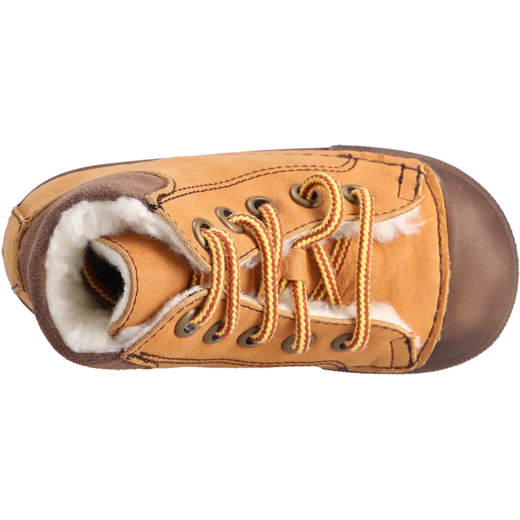 braune lauflernschuhe draufsicht