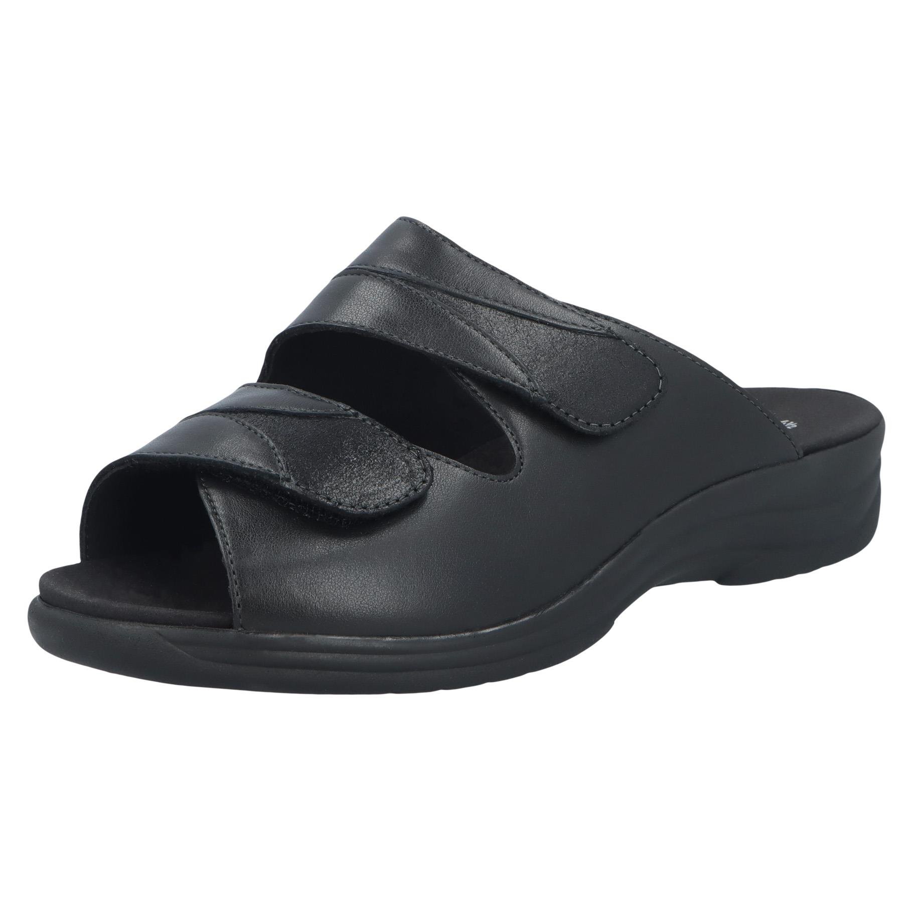 schwarze pantolette 3-4 ansicht