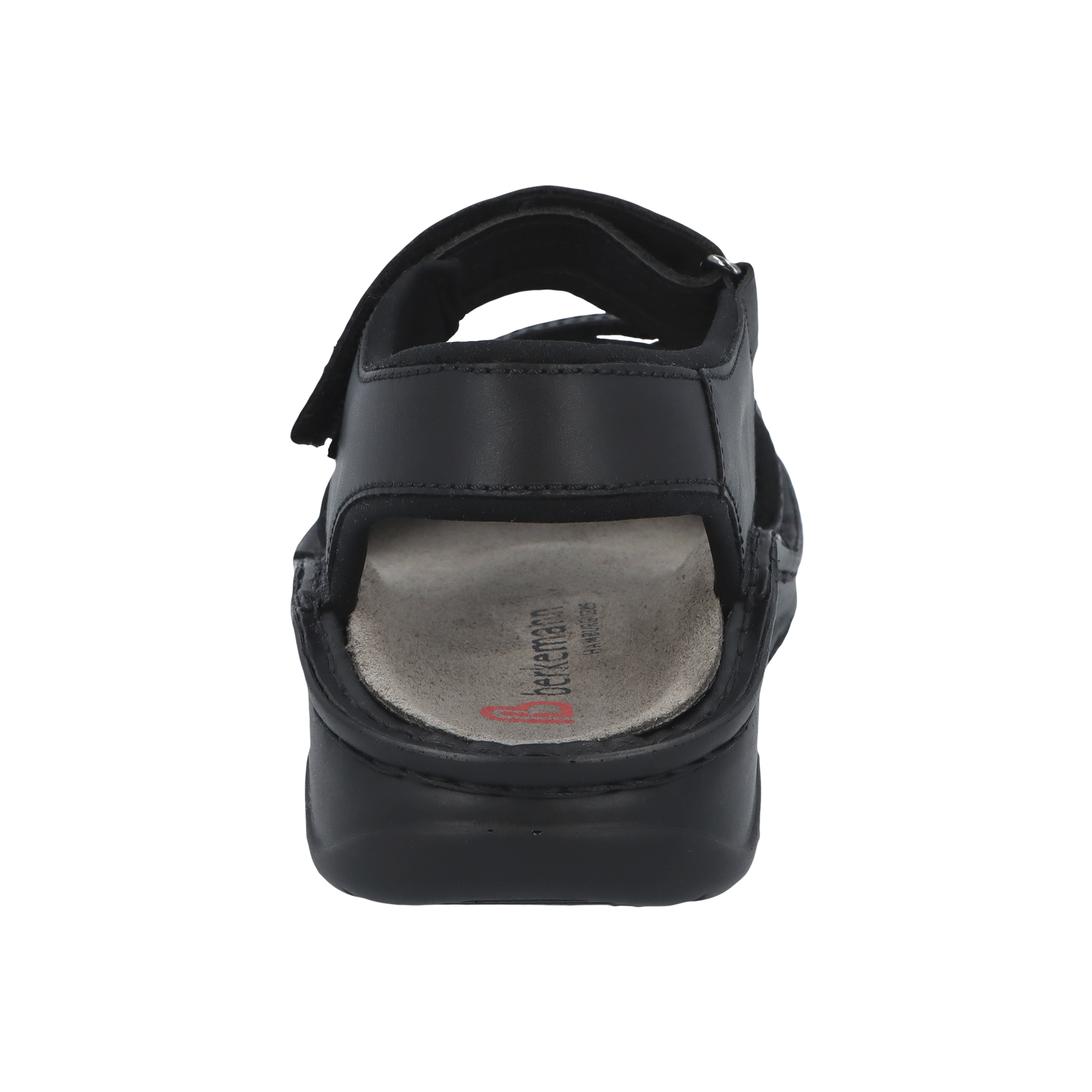 schwarze sandale hinteransicht