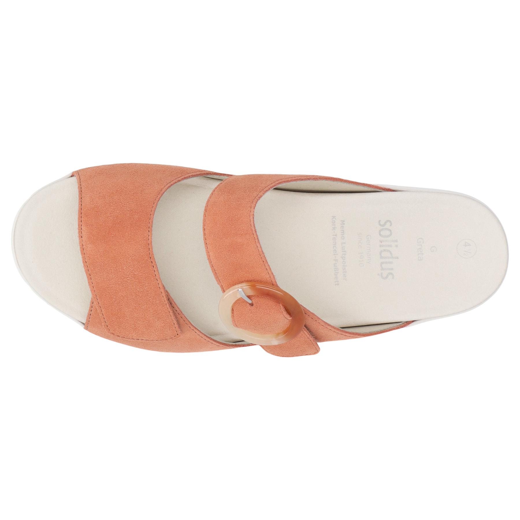 rote pantolette draufsicht